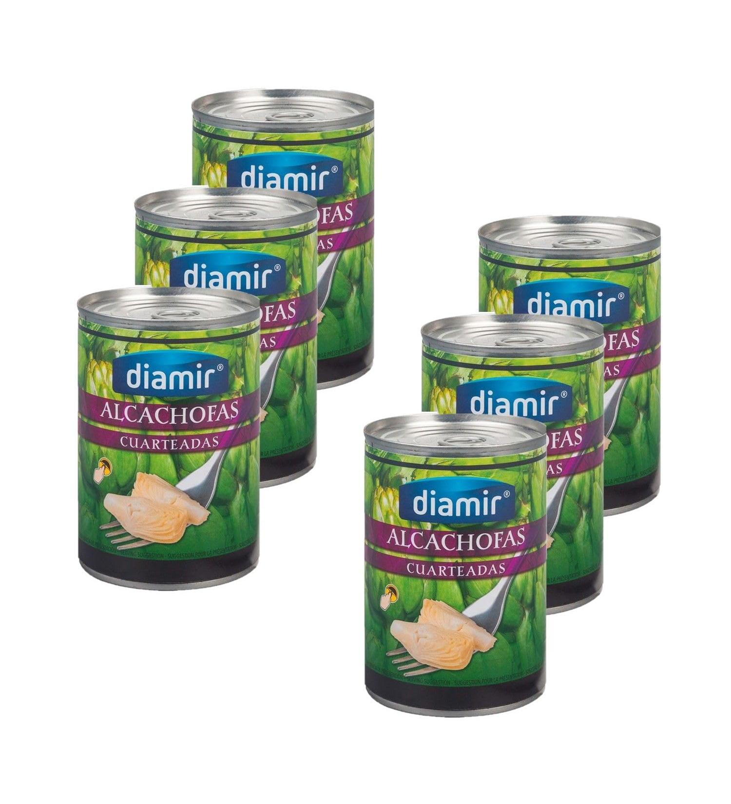 Lot of 6x Artichoke quarters - Box 390g