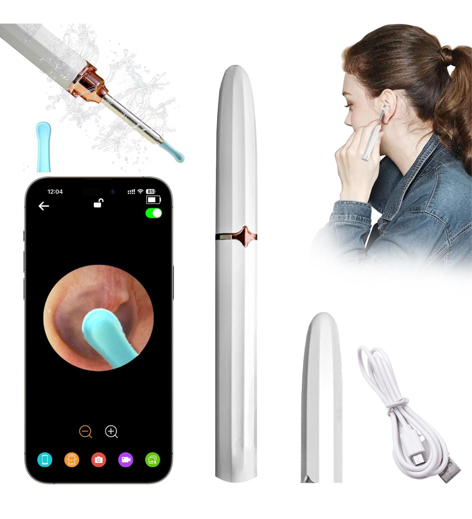 SONGSUN Ear Wax Removal Kit with Camera for iPhone iPad & Android - Best Ear Wax Cleaner for Effective Ear Care (White - Buy Online on GoSupps.com