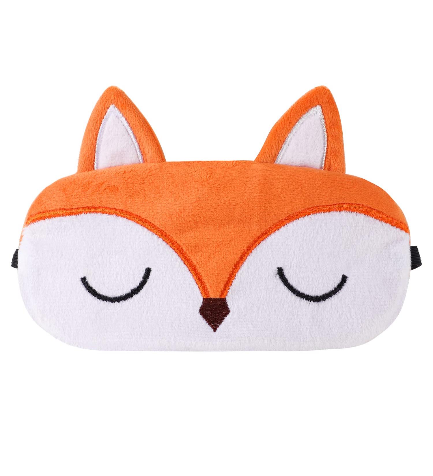 Ultraich Sleep Mask for Kids - 3D Sweet Animal Design (Fox Orange) - Perfect Sleep Glasses for Boys & Girls - Buy Online on GoSupps.com