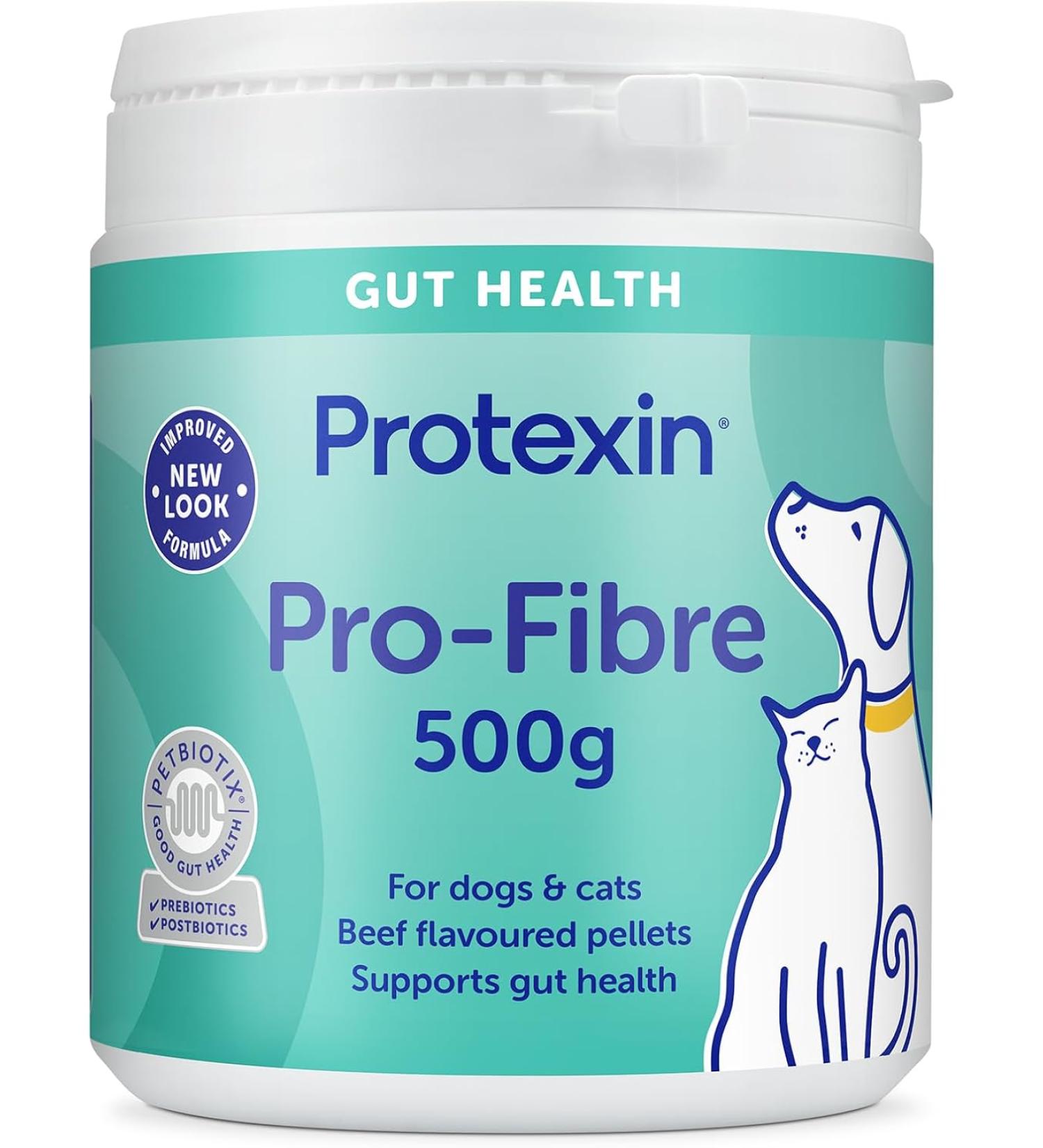 Protexin Veterinary Pro-Fibre for Dogs and Cats Green brown 500 g (Pack of 1) Single - Buy Online on GoSupps.com