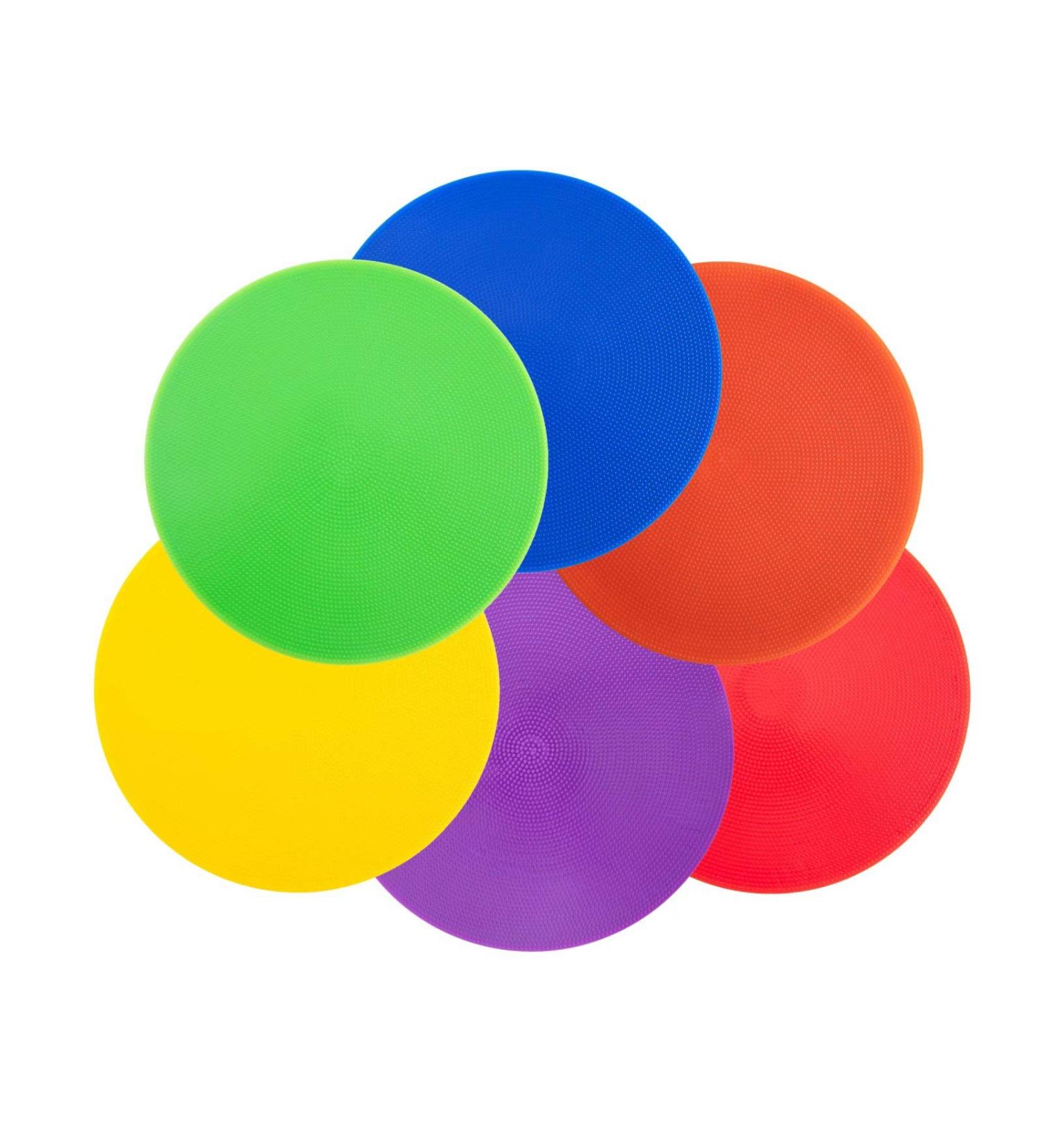 9-10 Inch Non-Slip Rubber Spot Markers for Football, Basketball, Dance Practice - Set of Agility Training Markers with Flat Cones Points - Buy Online on GoSupps.com