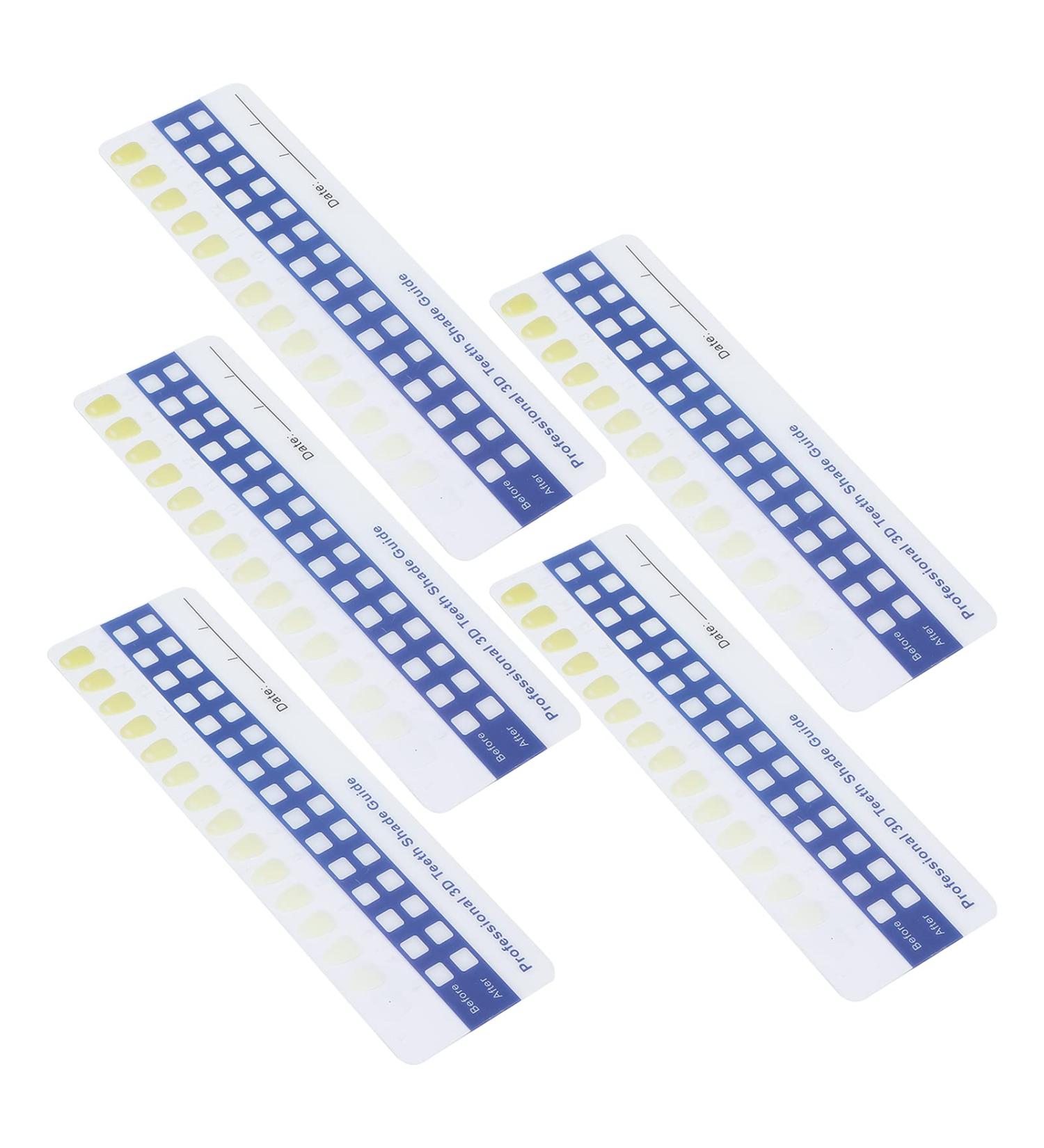 Tooth Color Chart - Professional Teeth Whitening Shade Scale for Home & Travel | Compact Dental Tool - Buy Online on GoSupps.com