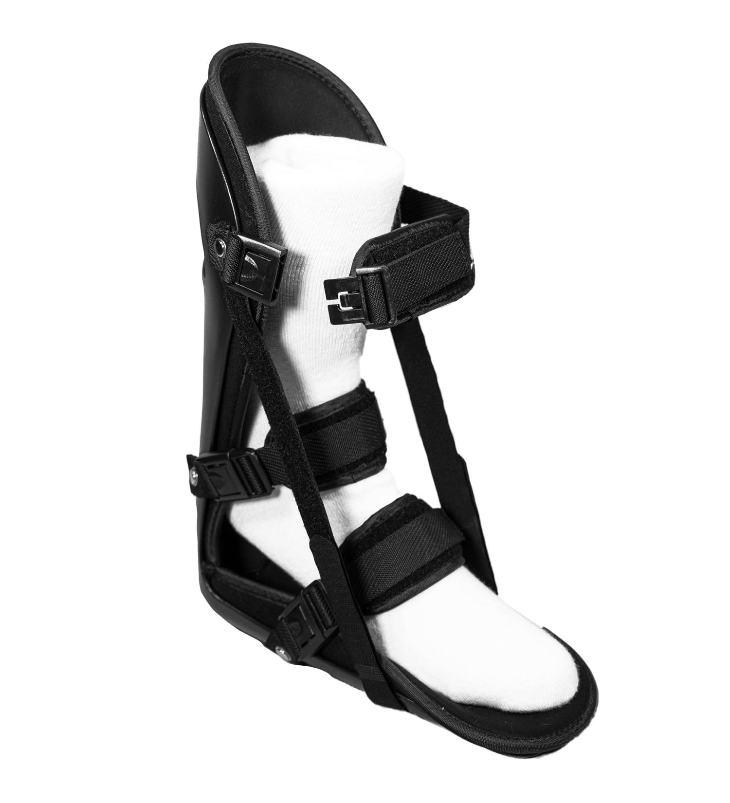 Kids Adjustable Night Splint - Pediatric Plantar Fasciitis & Foot Pain Relief Boot | Black X-Small - Buy Online on GoSupps.com