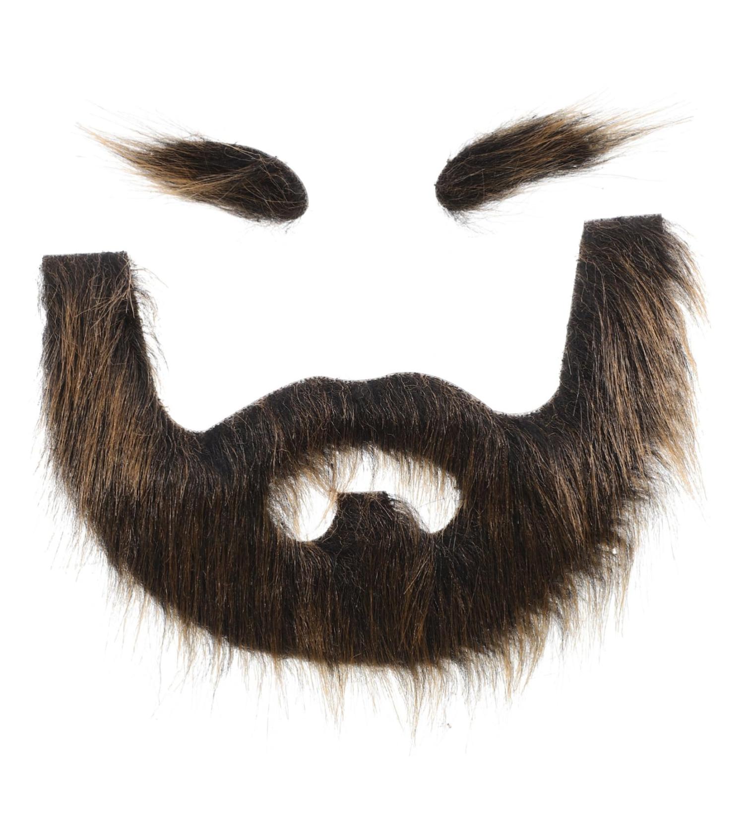 FOYTOKI 1 Set Beard Dress up Omfortable Eyebrow Faux Beard Prop Grey Santa Claus Beard False Mustache Plush - Buy Online on GoSupps.com