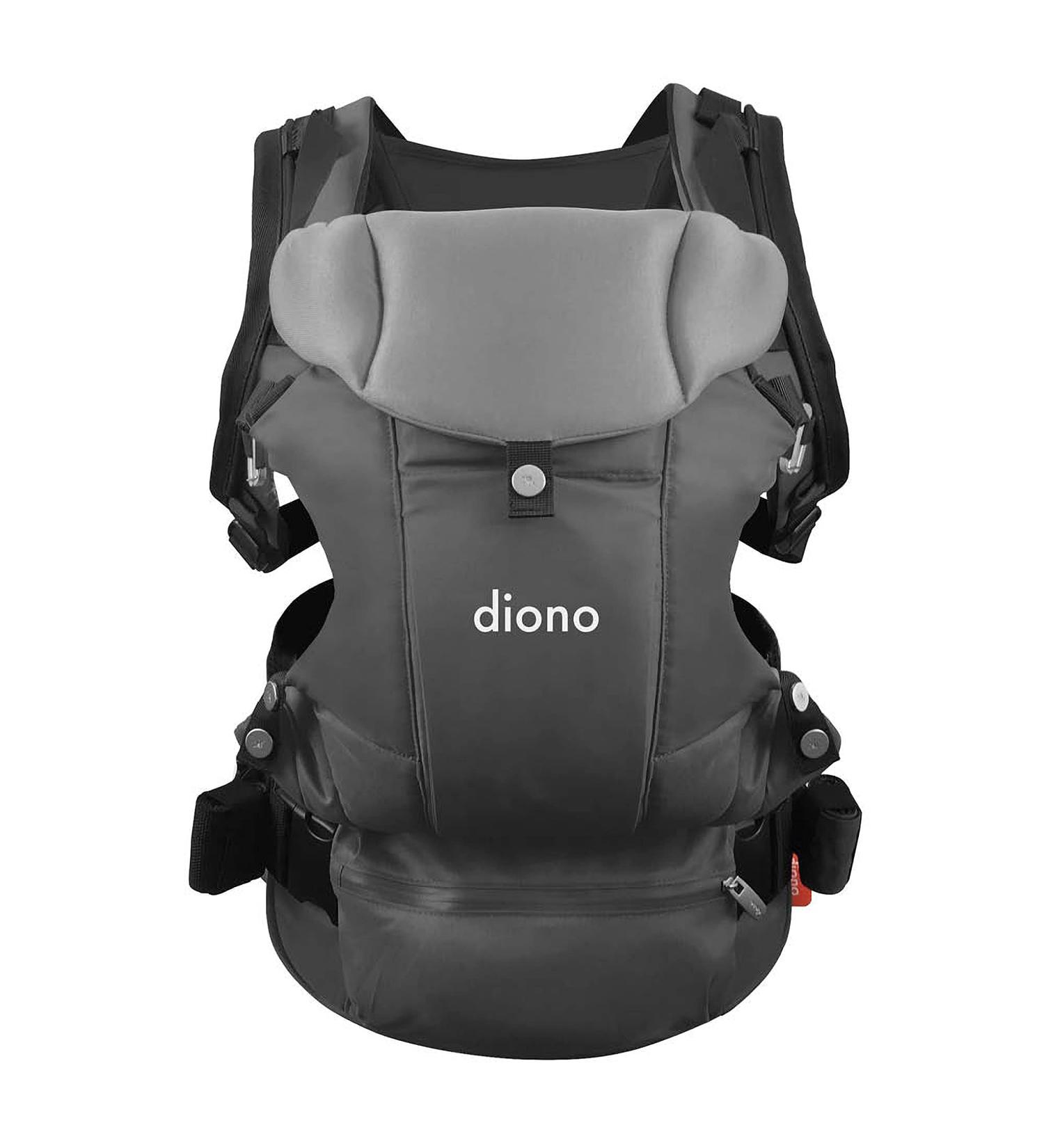 Diono Carus Essentials 3-in-1 Baby Carrier | Front & Back Carry | Newborn to Toddler | Up to 33 lb | Easy & Comfortable | Gray - Buy Online on GoSupps.com