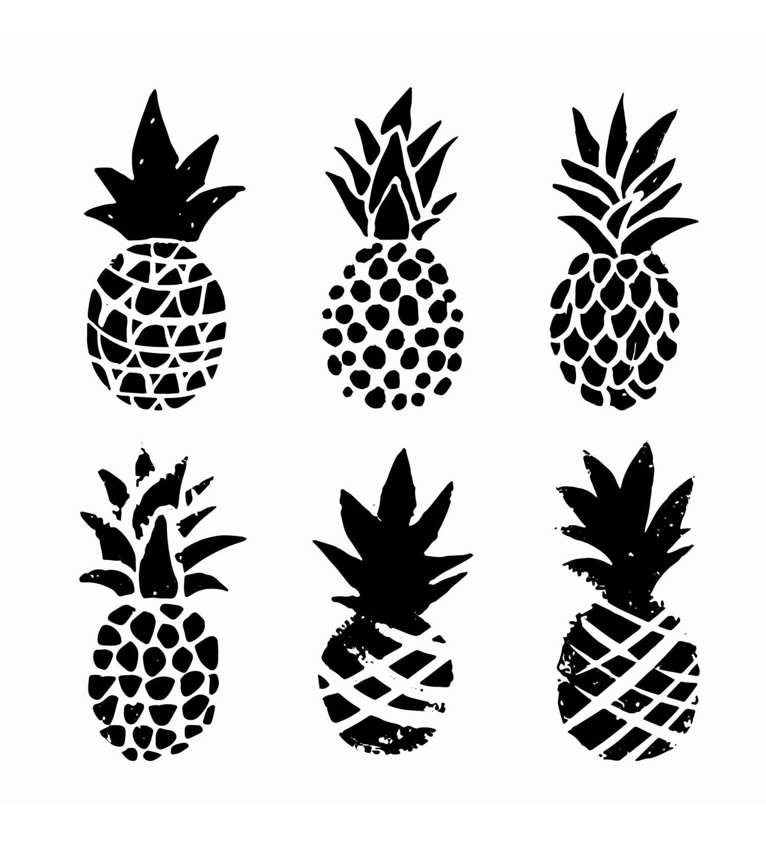Dopetattoo 6 Sheets Temporary Pineapple Black Sketch Hawaiian Stamp Tattoos for Men and Women - Perfect for Neck, Arm, and Chest - Buy Online on GoSupps.com