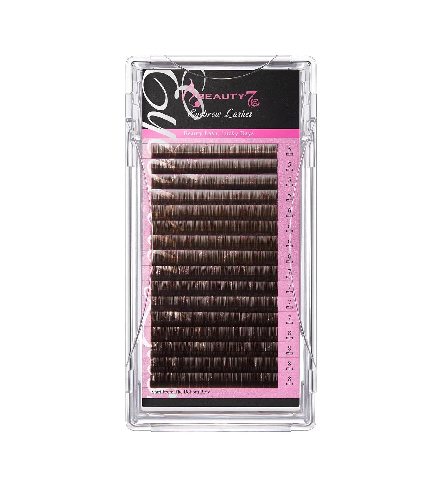 Individual Eyebrow Extensions - 0.1mm Thickness Mixed Lengths 5-8mm Black - Shop Now for International Shipping - Buy Online on GoSupps.com