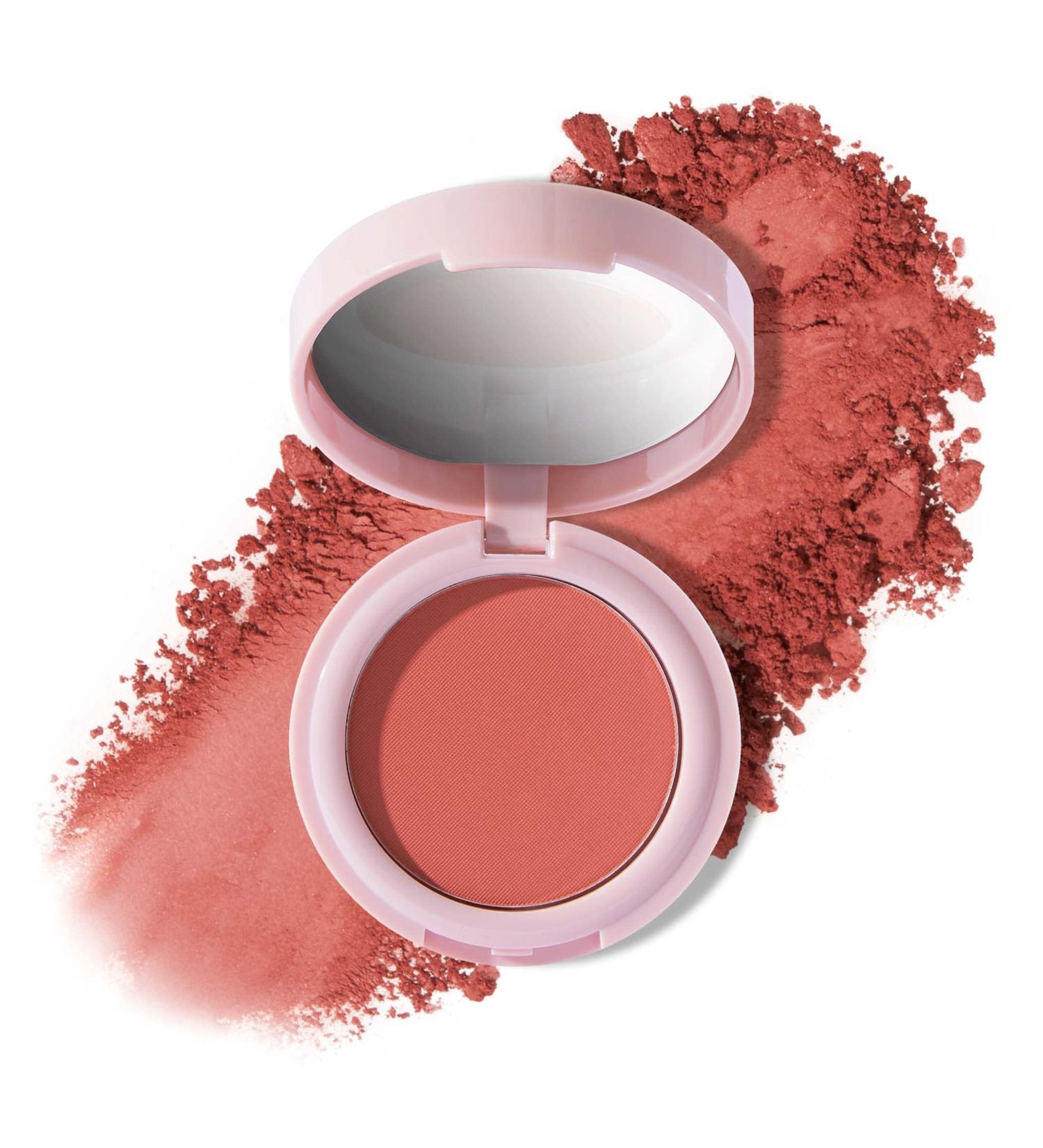Mally Beauty Bulletproof Powder Blush in Confident Coral - Buy Online on GoSupps.com