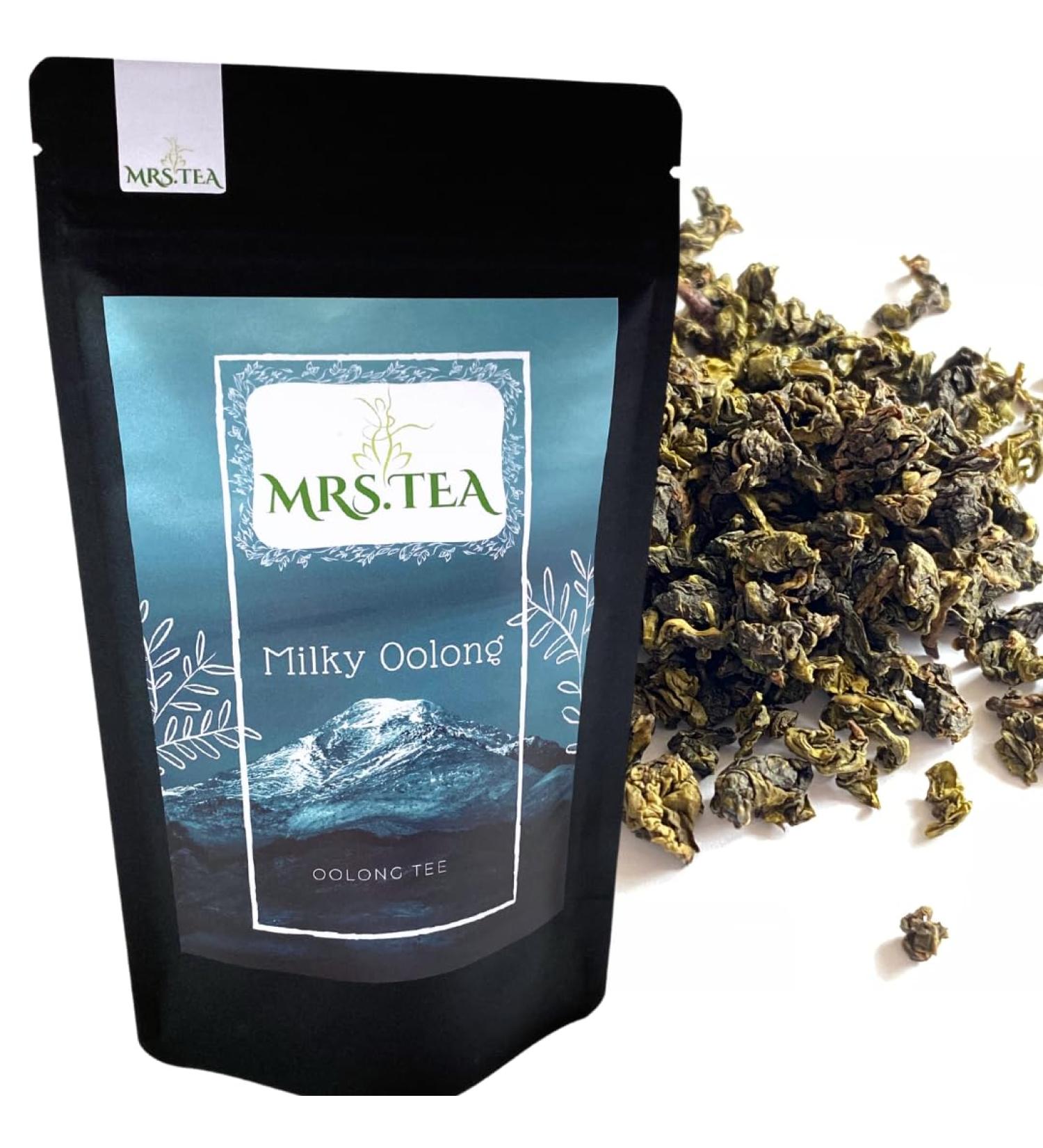 Mrs. Tea Milky Oolong Tea - Premium Semi-Fermented Green Tea | Creamy Milk Notes | 90g Chinese Oolong Loose Leaf - Buy Online on GoSupps.com