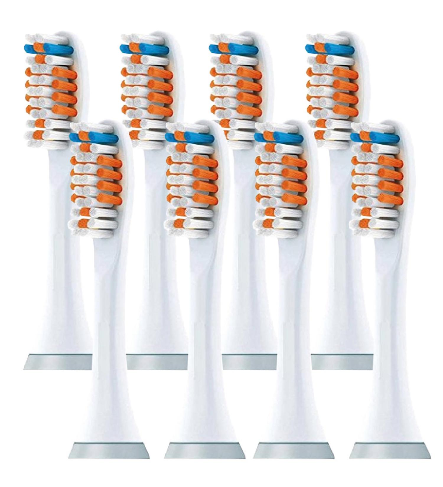 Philips Sonicare Replacement Brush Heads - Optimal Plaque Control 8-Pack for C1 C2 C3 - International Shipping Available - Buy Online on GoSupps.com