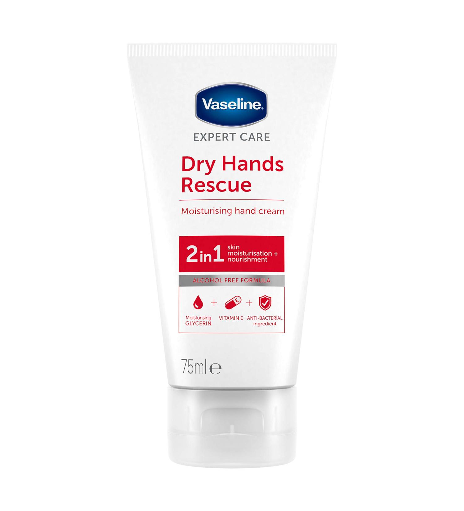 Buy Vaseline Hand Cream 2 in 1 - Antibacterial 75ml | Shop Internationally - Fast Shipping - Buy Online on GoSupps.com