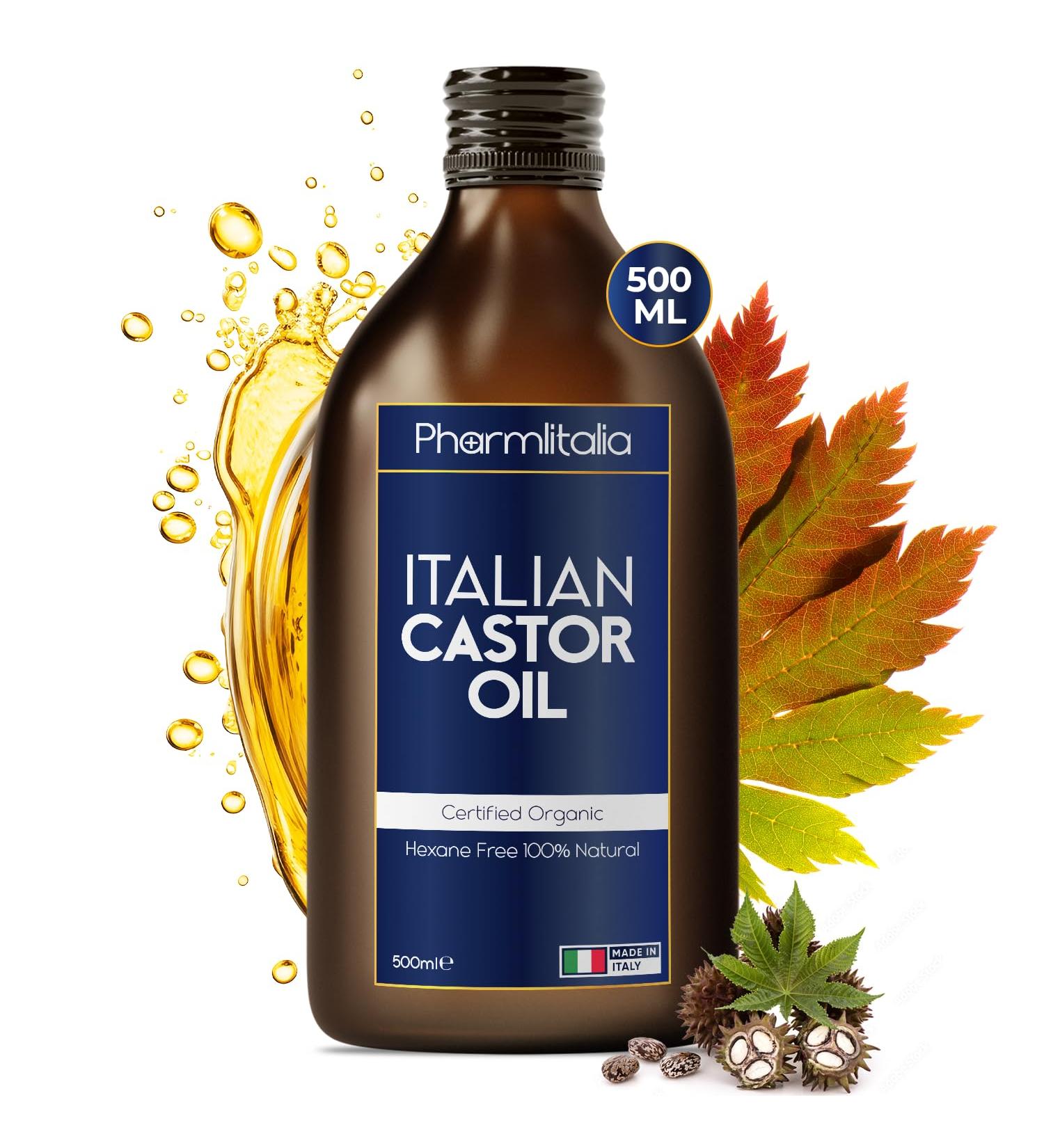 Pharmlitalia ITALIAN Castor Oil for Hair Growth - Golden - 500 ml - Buy Online on GoSupps.com