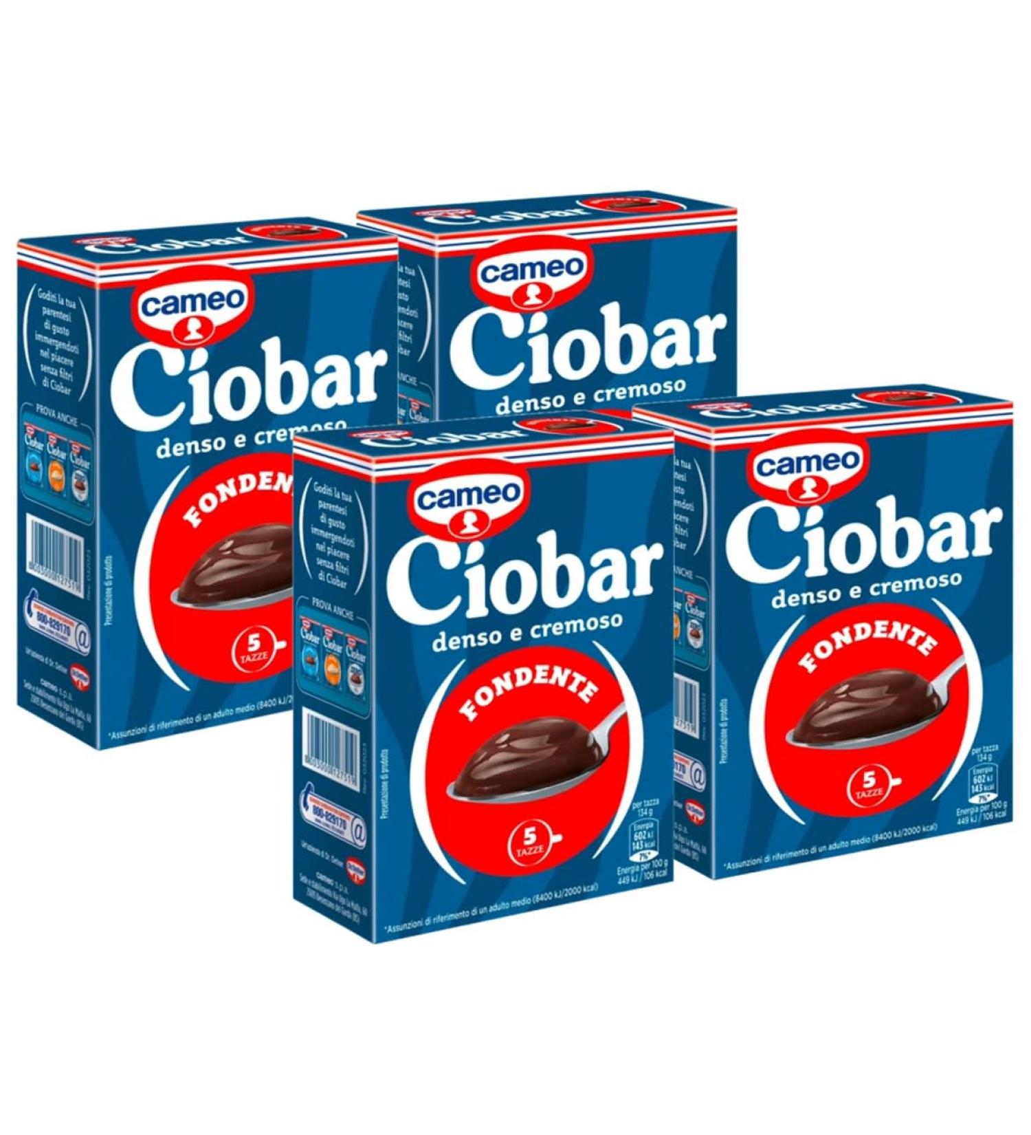  CAIYA 4 x Cameo Ciobar Dense and Creamy Dark Chocolate Hot Chocolate Mix Box with 5 Sachets 115g 4 Packs  - Buy Online on GoSupps.com