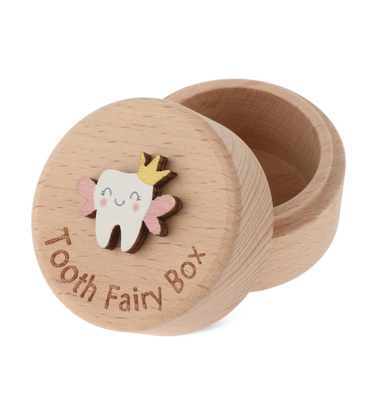 LUSOFIE MICHTWATSCHEN Cute 3D Wooden Tooth Fairy Box for Kids - Tooth Souvenir Box & Birthday Gift - Buy Online on GoSupps.com