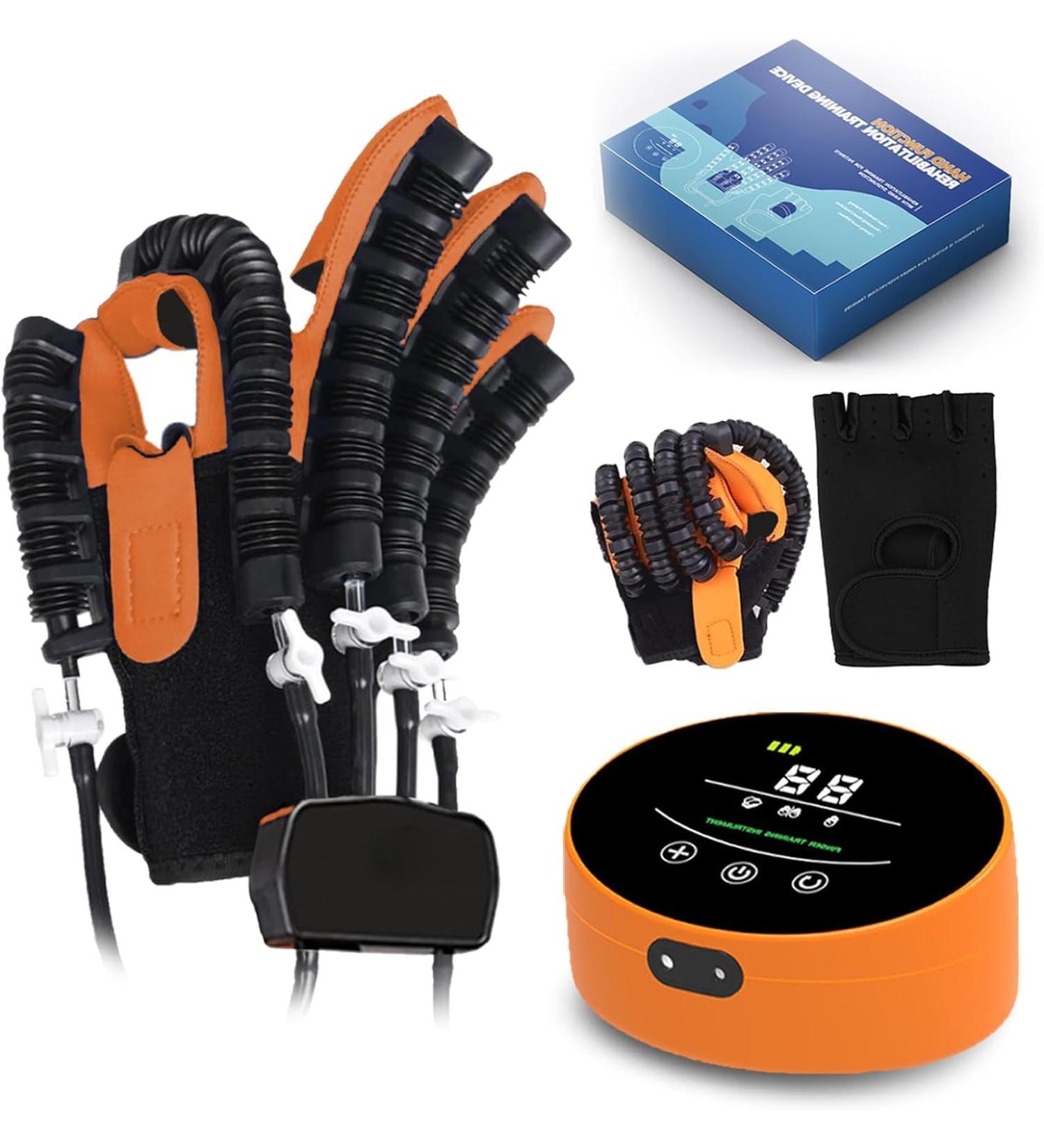 Hand Fution Rehabilitation Robot Gloves Stroke Hemiplegia Patients Rehab Glove Device Finger and Hand Fution Training Equipment Orange B S Orange B S - Buy Online on GoSupps.com