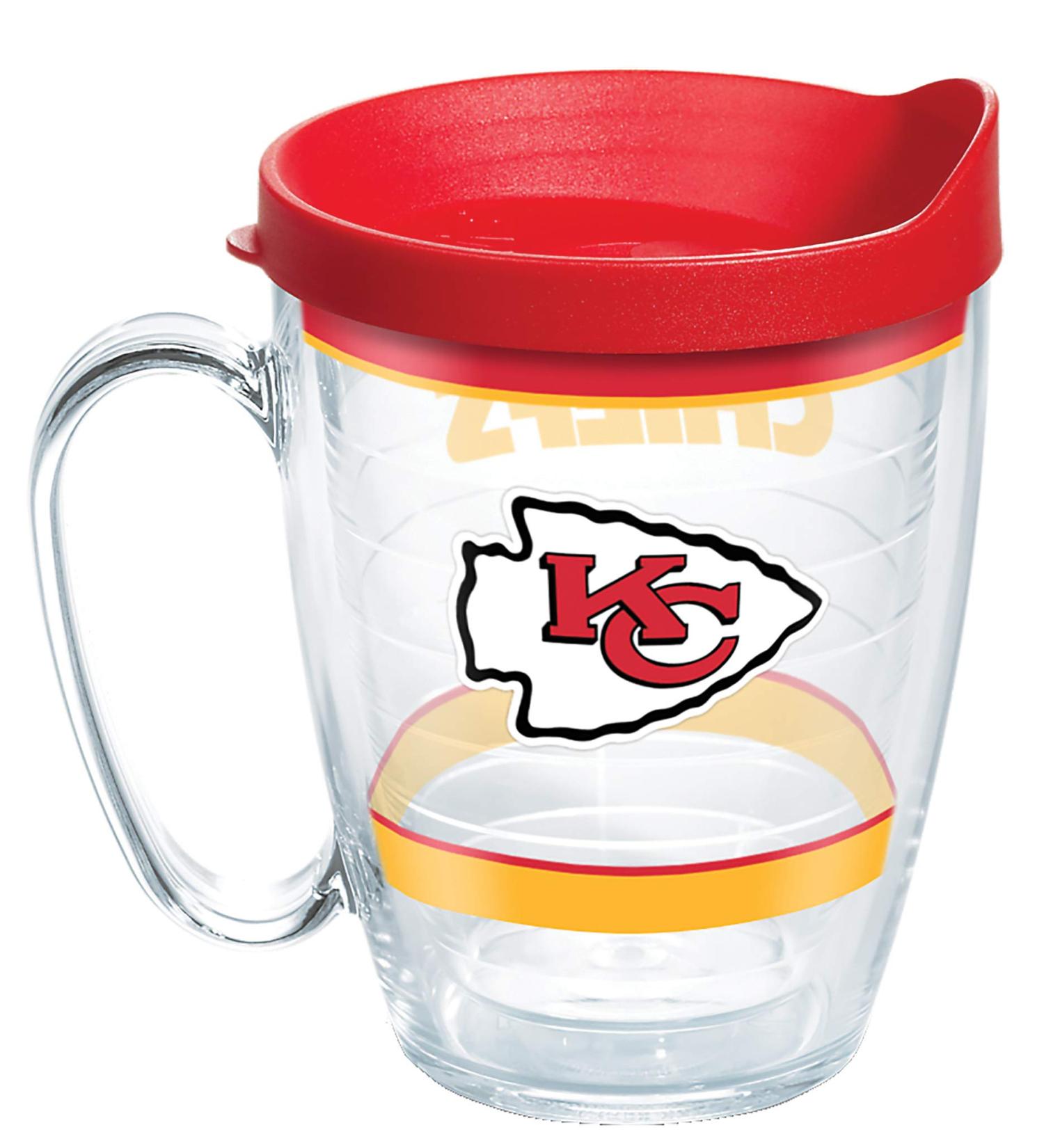 Tervis NFL Kansas City Chiefs 16oz Insulated Tumbler - Made in USA | Keeps Drinks Hot/Cold | Officially Licensed Merchandise - Buy Online on GoSupps.com