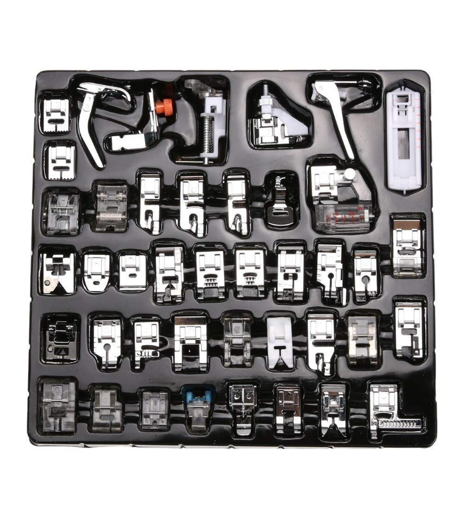 CKPSMS Brand #KP-19015 42PCS Domestic Sewing Machine Presser Feet Set for Brother, Babylock, Singer, Janome & More - Low Shank Sewing Machines | Compatible & Replacement Parts - Buy Online on GoSupps.com