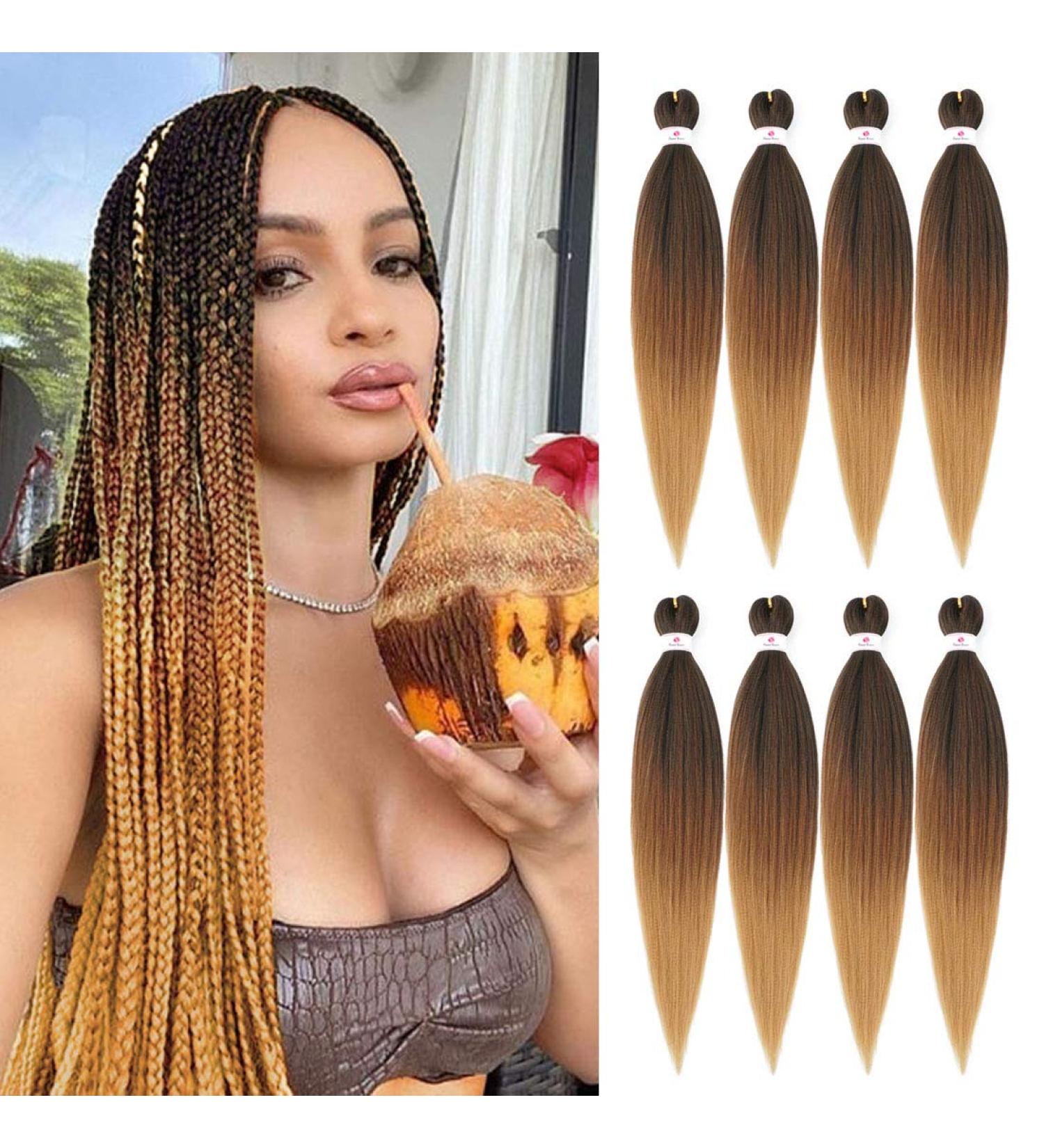 Beyond Beauty EZ Braid Pre Stretched Braiding Hair 8Packs-26inch EZ Braid Professional Hair Yaki Synthetic Hair(T1B-30-27) 8Packs-26Inch T1B-30-27 - Buy Online on GoSupps.com
