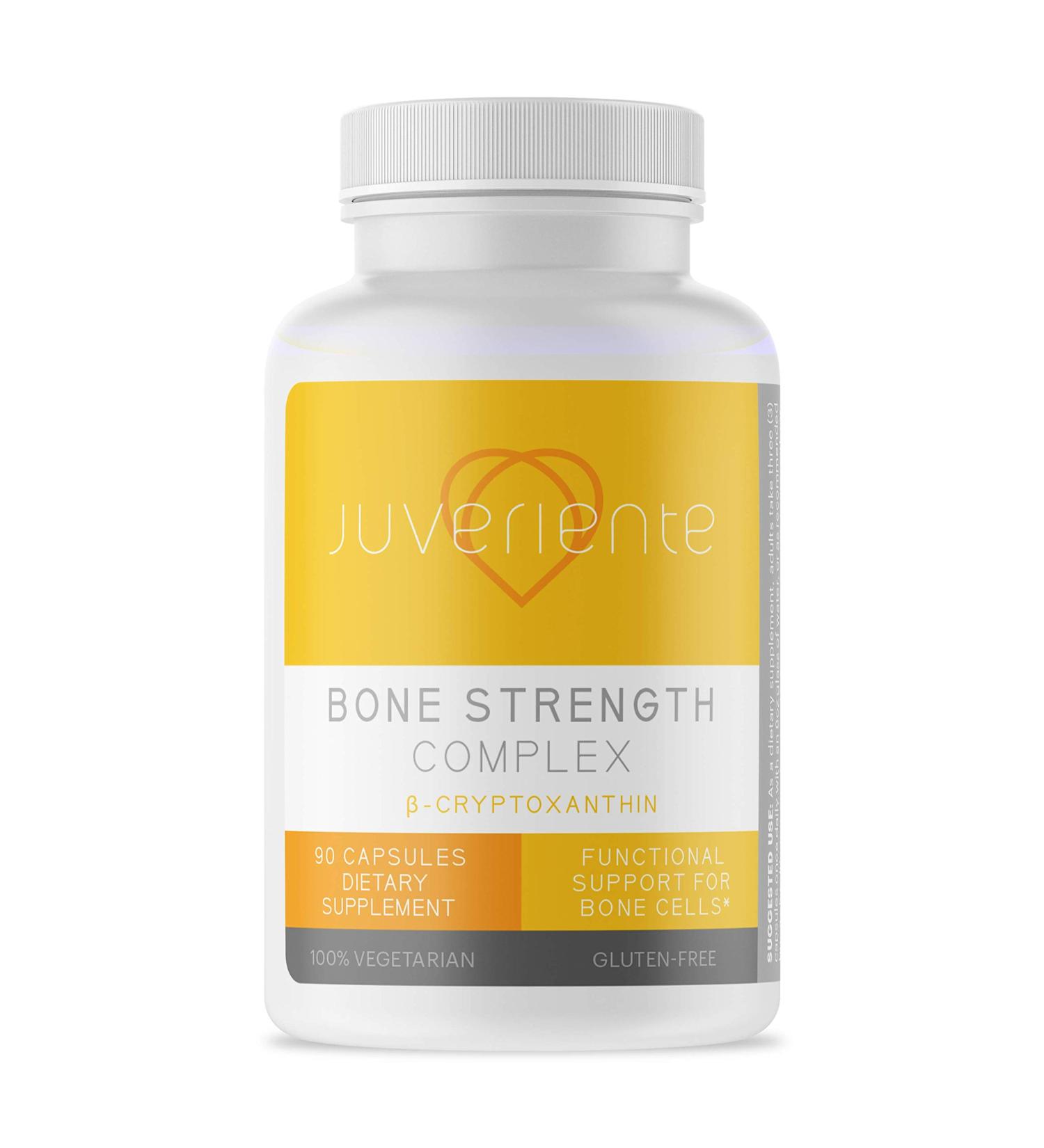 Juveriente Bone Strength Complex/A Dietary Therapy of a Japanese Traditional Fruit Packed with Vitamin C D3 K2 Calcium Phosphorus Food Grade Strontium and Boron / 90 Capsules for 30 Days - Buy Online on GoSupps.com