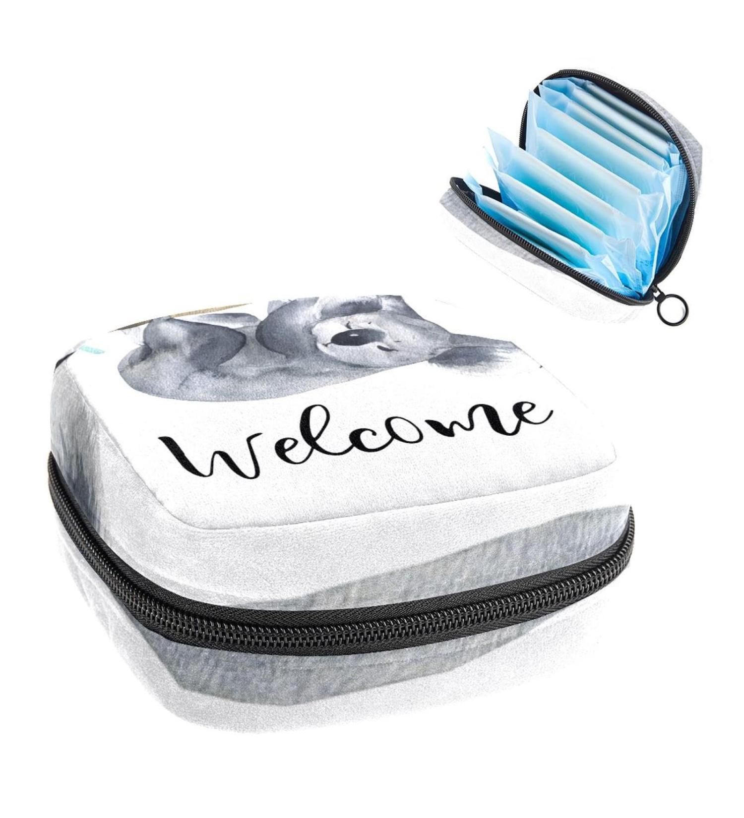 Period Bag Sanitary Napkin Storage & Travel Makeup Pouch - Animal Welcome Color1101 - Buy Online on GoSupps.com