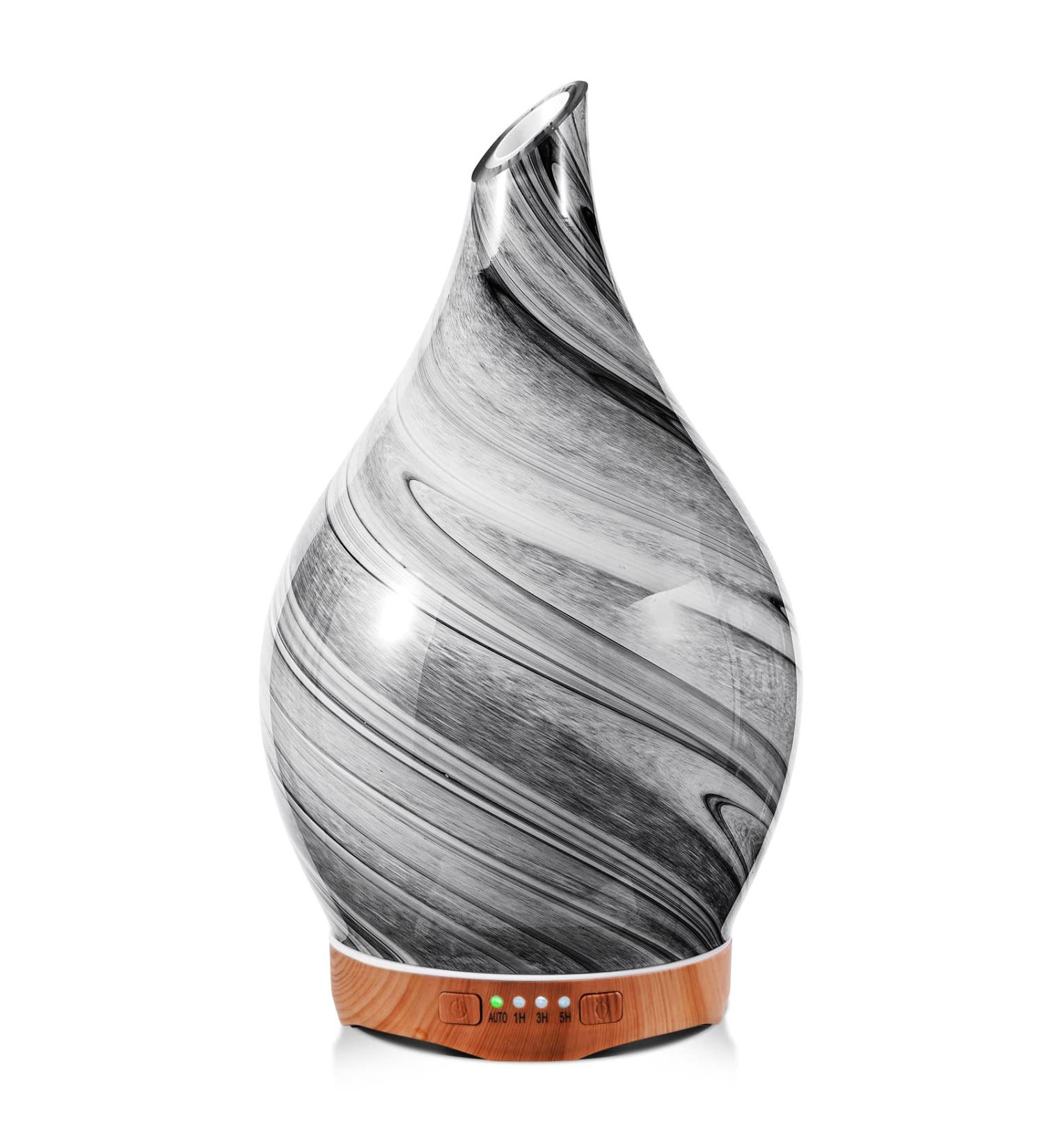 Porseme 280ml Aroma Diffuser & Humidifier - Handblown Quiet Ultrasound 7 Color-Changing LEDs - BPA Free for Yoga Spa & Home - G9-280ML Ink Aladdin Vase - Buy Online on GoSupps.com