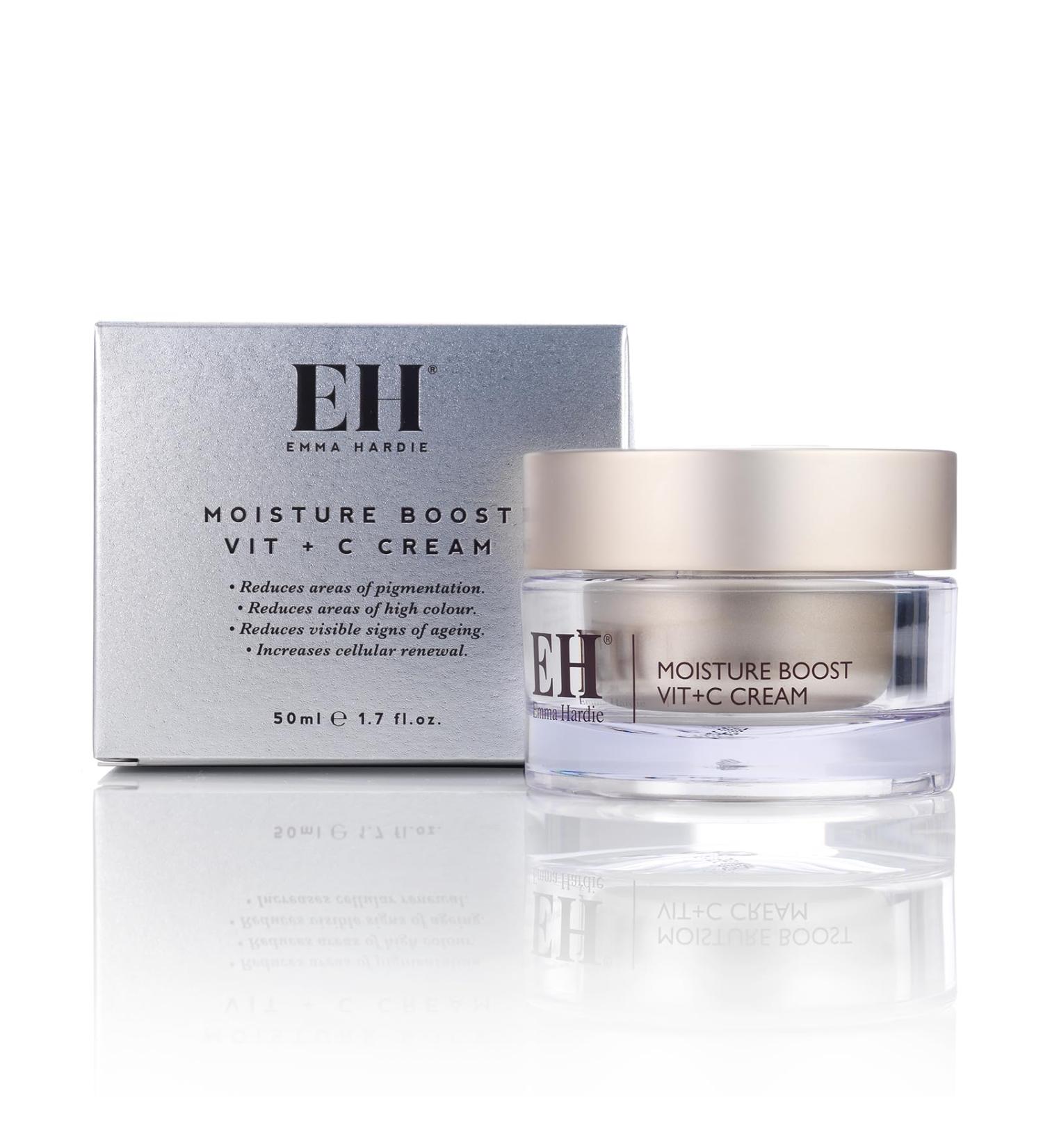 Emma Hardie Vitamin C Face Cream - Anti Aging Moisturizer with Shea Butter Vitamin B3 & Grapeseed Oil for Radiant Skin - Buy Online on GoSupps.com