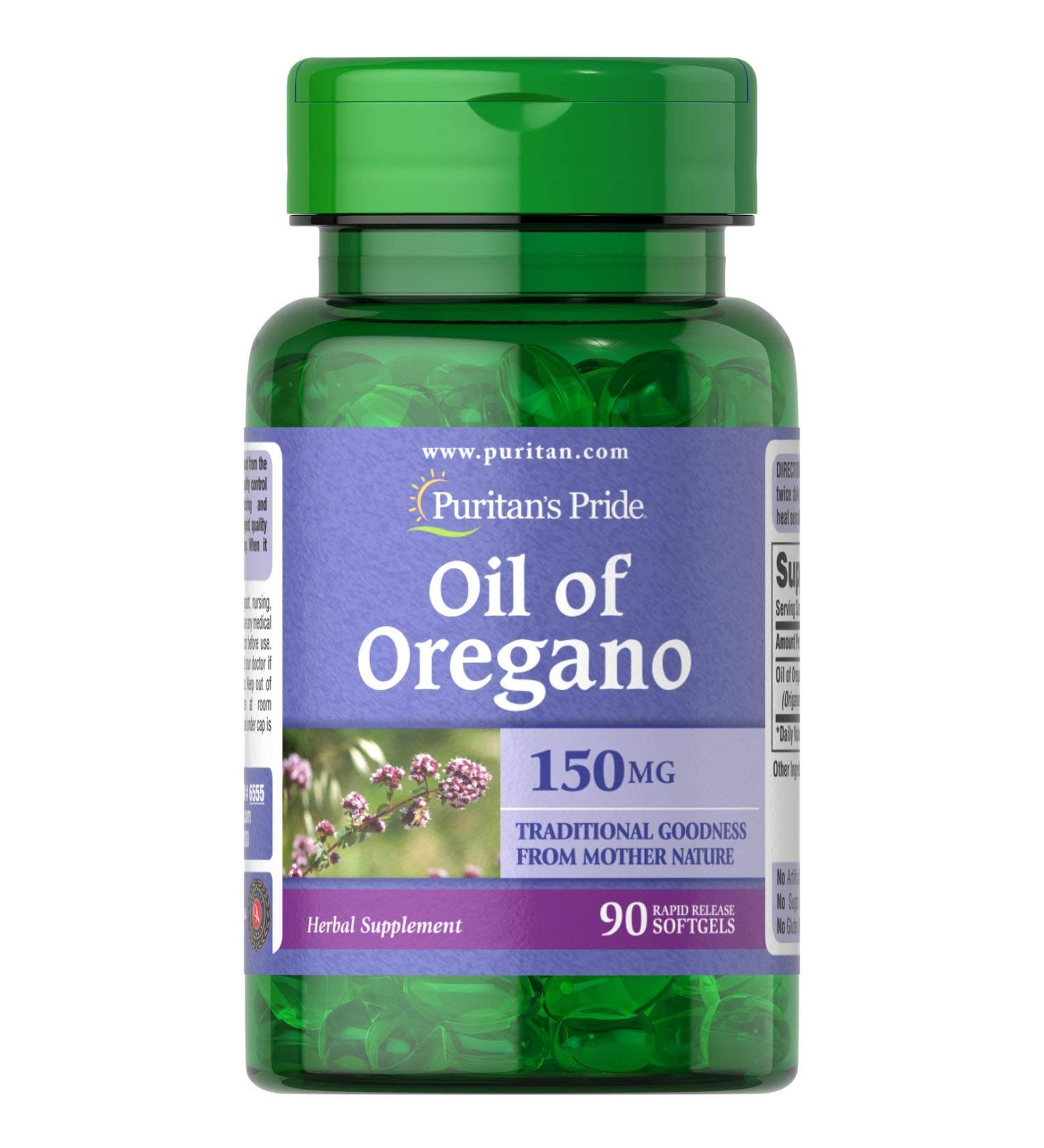 Puritan's Pride Oil of Oregano 150 mg-90 Softgels