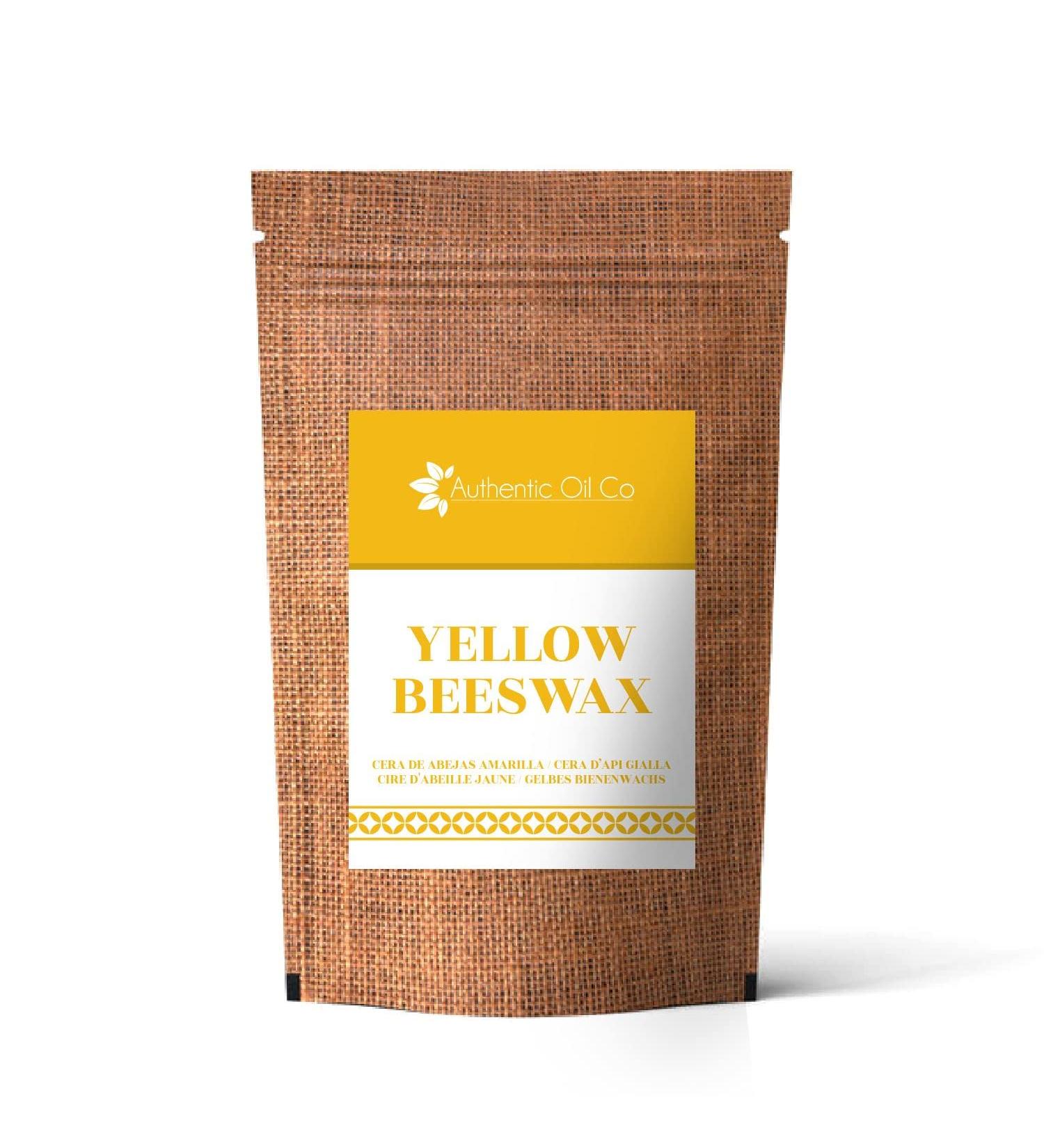 Yellow beeswax spellets for the face body skin care do -it -yourself soap production - simple melting candle production - cosmetic quality 100g 1 kg (1 Pack)