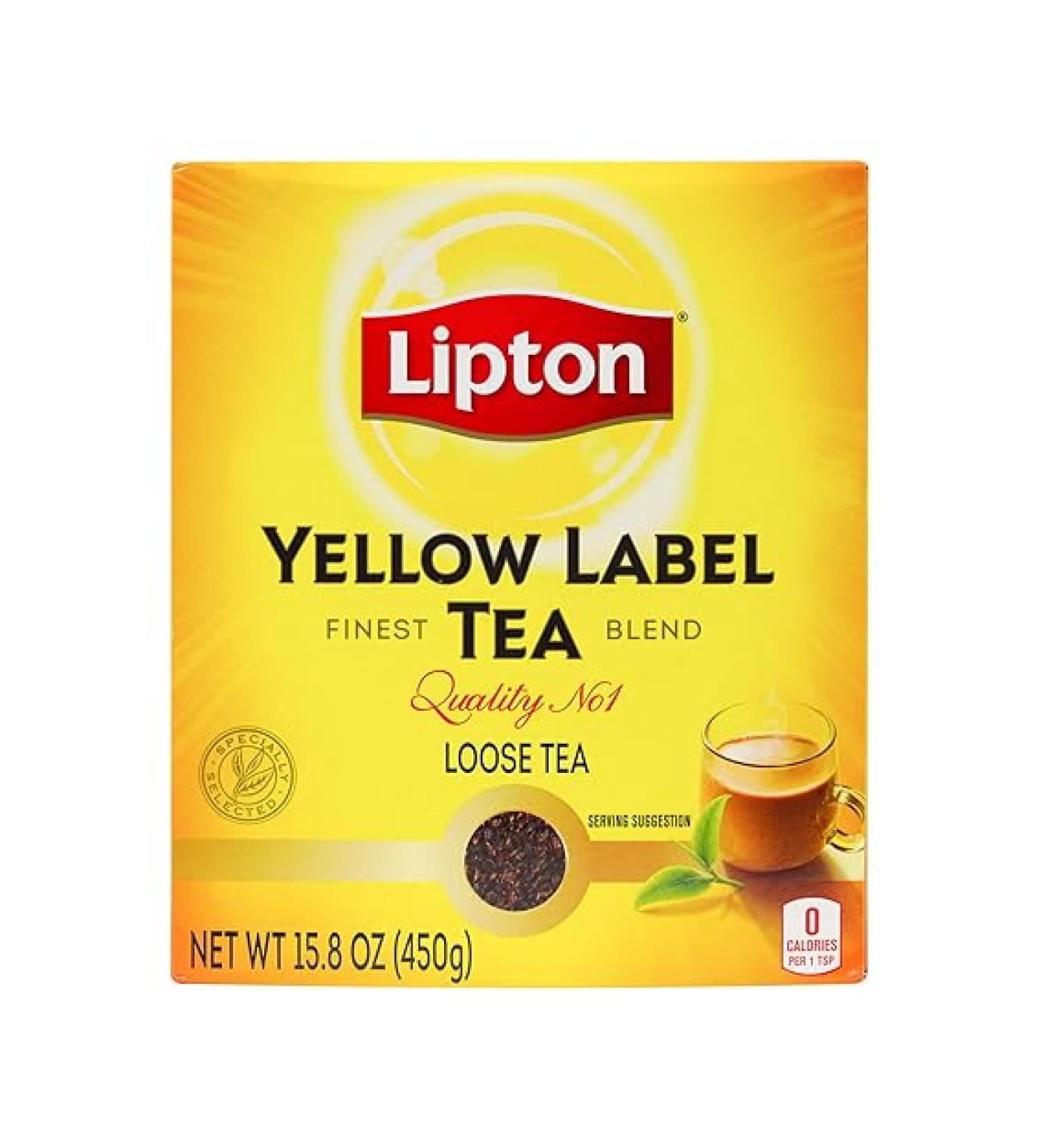 Lipton Yellow Label Tea International Blend 15.8oz - Authentic and Aromatic Tea - Buy Online on GoSupps.com