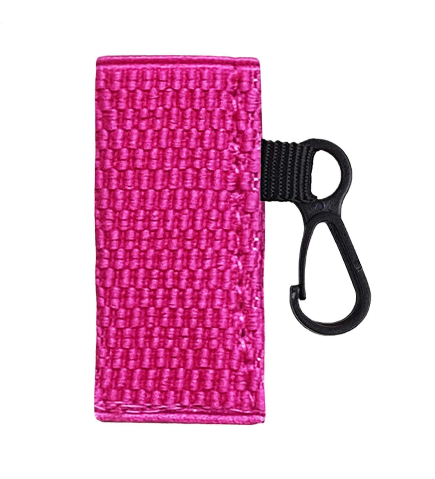 Keychain with lipstick holder small lipstick bag pocket keychain with lip oil holder lipstick case with lipstick keychain Bright Pink See the - Buy Online on GoSupps.com