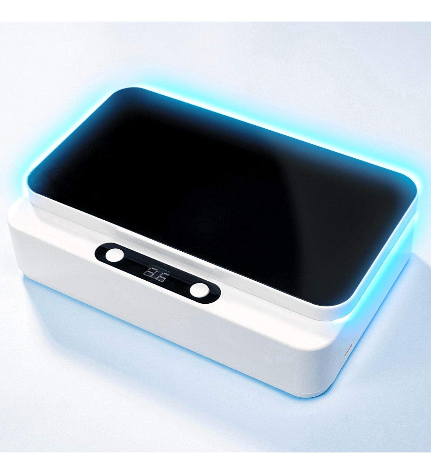Portable UV Light Sanitizer Box - USA EPA Approved UVC Cleaner for Phones & Travel - Kill 99.9% of Germs by Savvy Beauty - Buy Online on GoSupps.com