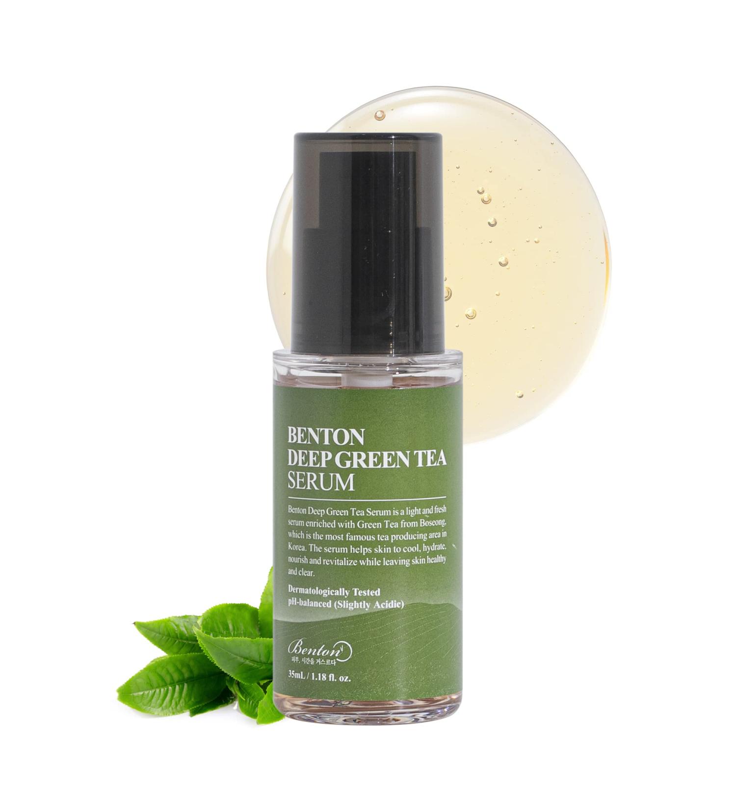 Deep Green Tea Serum 30ml - Rejuvenating Skincare for All Skin Types | Shop Internationally - Buy Online on GoSupps.com