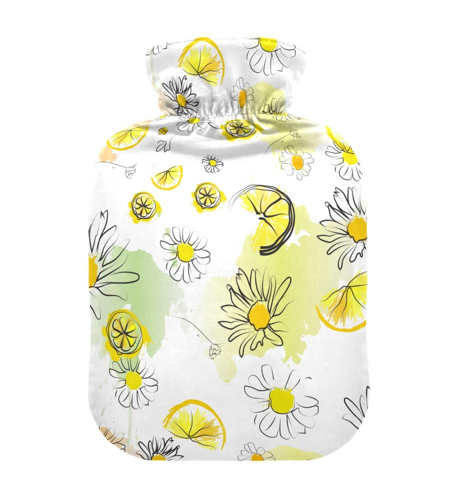 Chamomile Lemon Heat Bottle | 1L Hot Water Bottle for Pain Relief Warm Feet & Bed - Ideal Water Heating Cushion - Buy Online on GoSupps.com