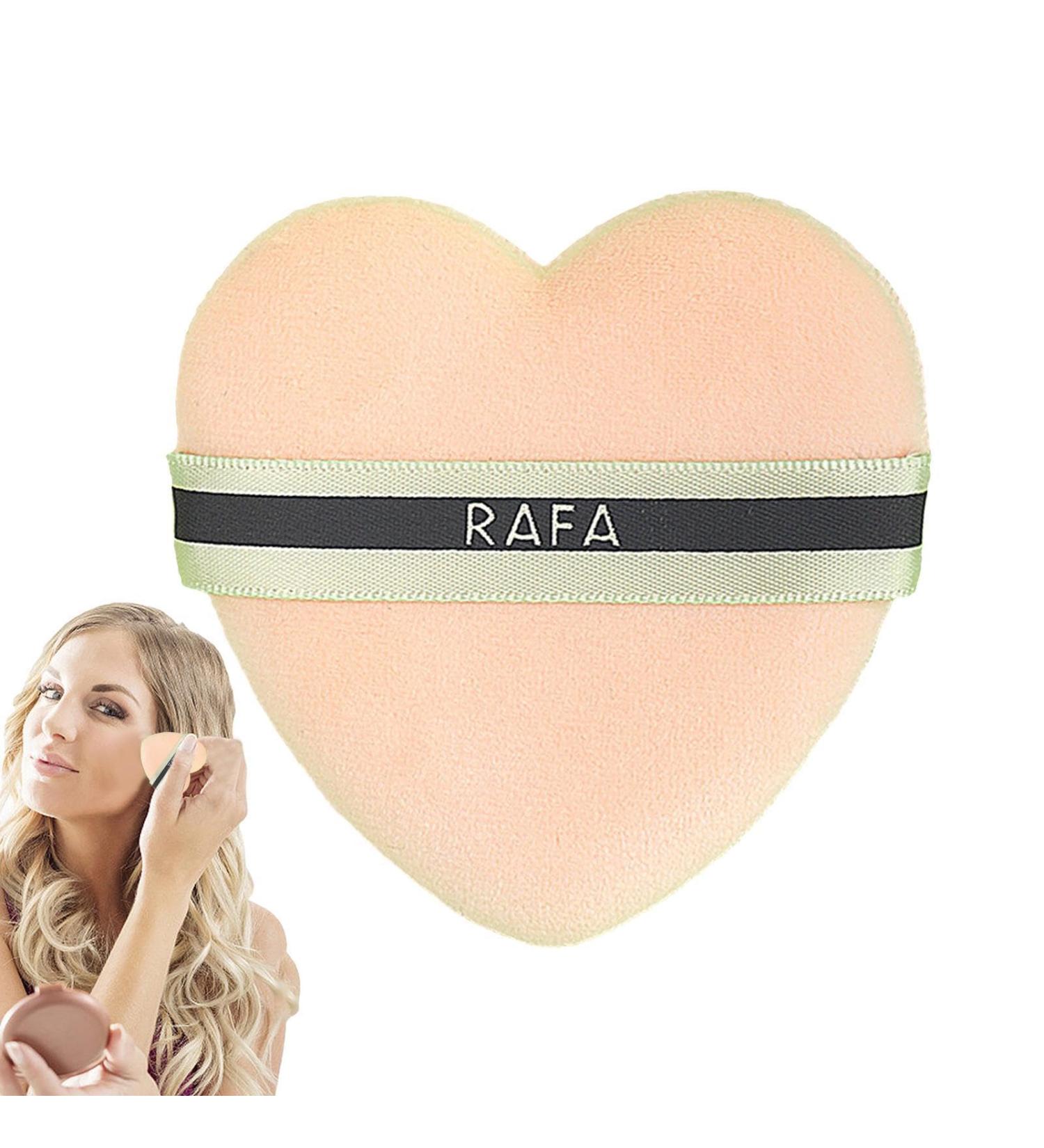 Tuxxjzm Beauty Puff Makeup Puff | Heart-Shaped Puff Powder for Makeup Reusable Face Makeup Tools Powder Puff for Fixing Contouring Under Eyes and Corners - Buy Online on GoSupps.com