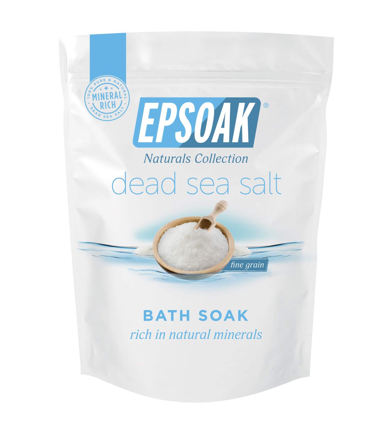 Epsoak Dead Sea Salt 2 lb Fine Grain - Relaxing Mineral Bath Soak - Buy Online on GoSupps.com