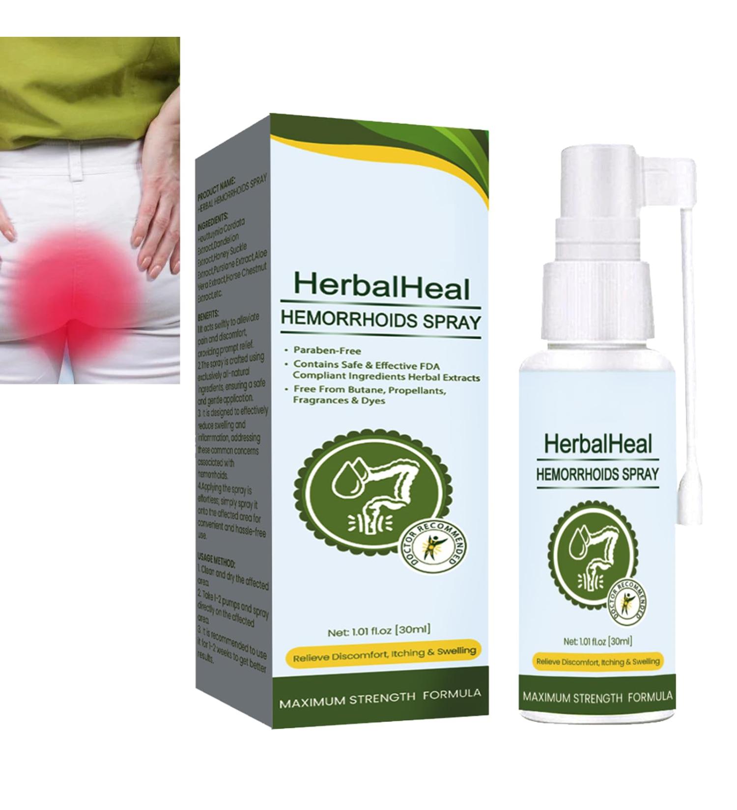 KOAHDE Herbal Perianal Spray Hemorrhoid Relief Spray Natural Herbal Hemorrhoids Spray Hemorrhoids Treatment Haemorrhoids & Pile Remedies Haemorrhoids & Pile Spray Natural and Fast Pain Relief Spray - Buy Online on GoSupps.com