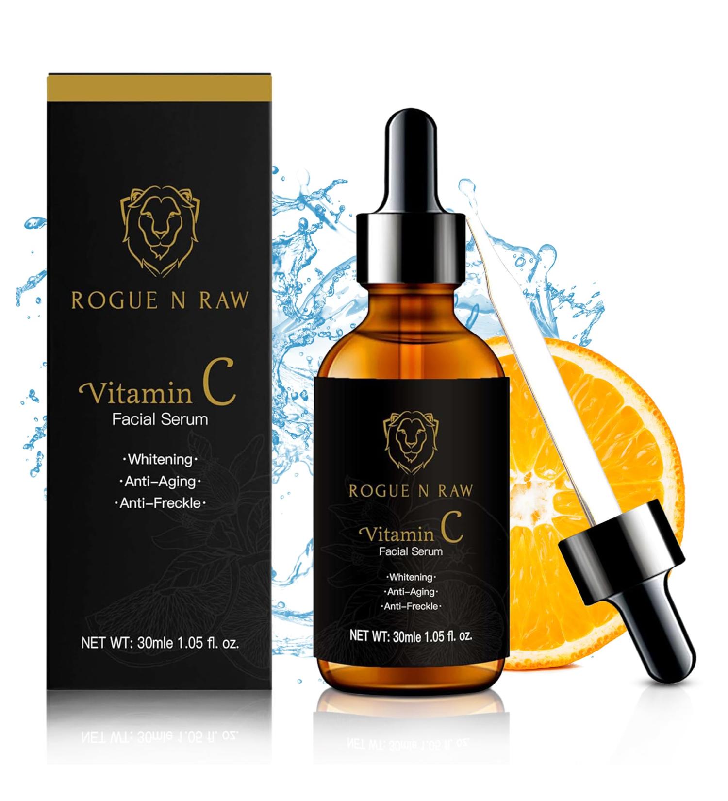 20% Vitamin C Face Serum - Anti-Aging Hyaluronic Acid Retinol & Collagen for Dark Spots & Wrinkles - 30ml - Buy Online on GoSupps.com