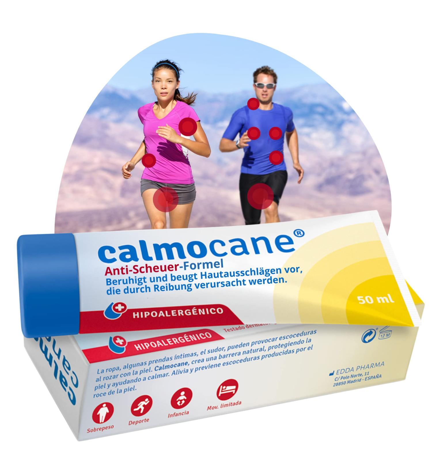 Calmocane Anti-Chafing Cream for Women - Effective Relief for Runners and Cyclists - Alternative to Sports Vaseline - Buy Online on GoSupps.com
