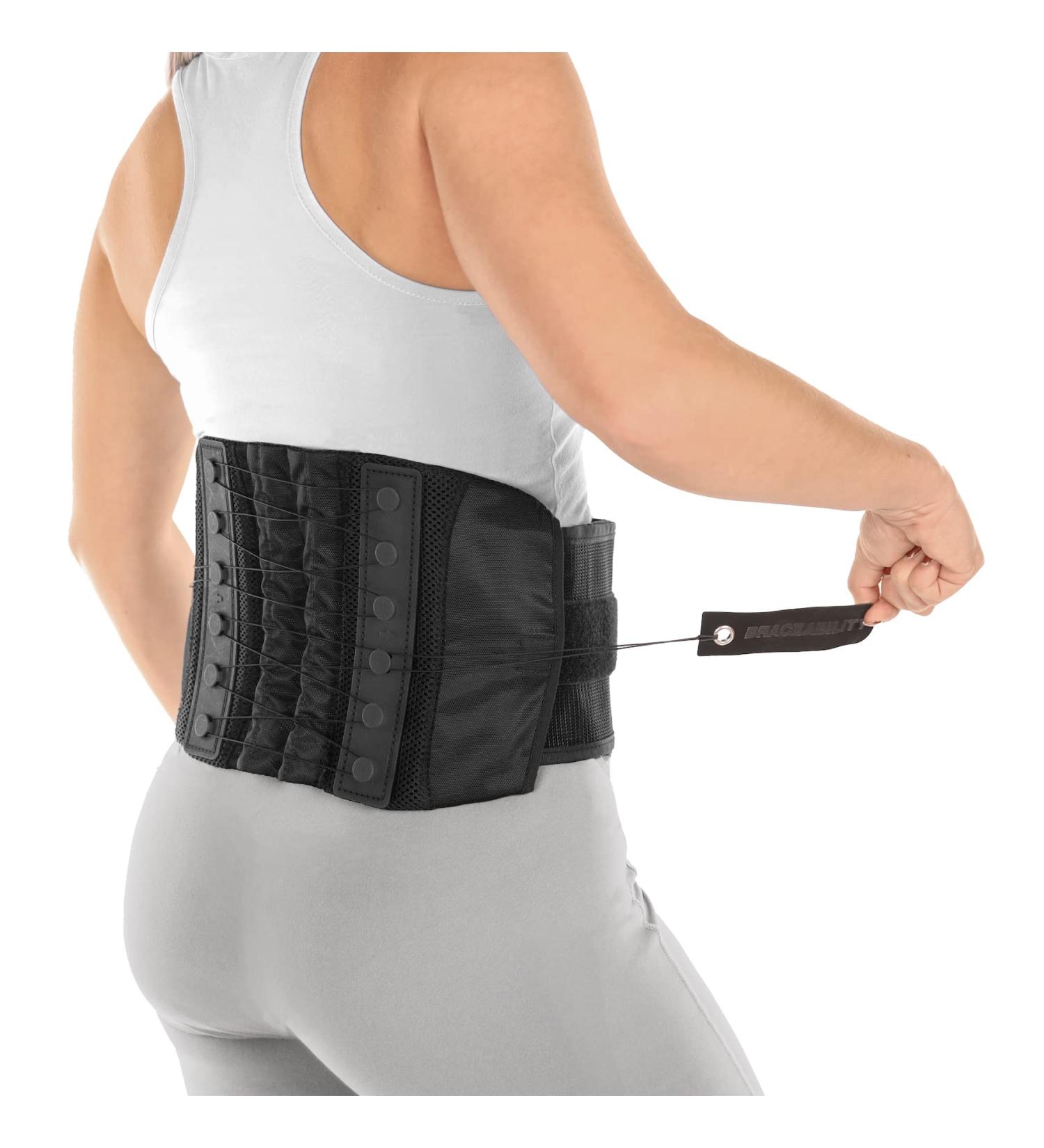 Adjustable Lower Back & Spine Pain Brace for Lumbar Support - One Size Fits Men & Women (28-60 Waist) - Ideal for Arthritis, Spinal Stenosis, and Herniated Discs - Buy Online on GoSupps.com