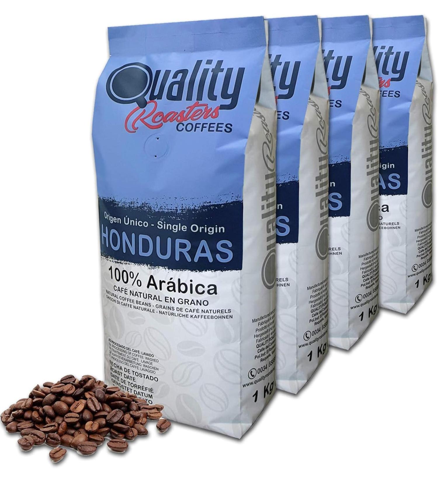 Quality Roasters Coffees. Natural Coffee Beans. 100% Arabica. Single Origin Honduras. Hand Roasted. Medium Roast. (4 Kg) - Buy Online on GoSupps.com