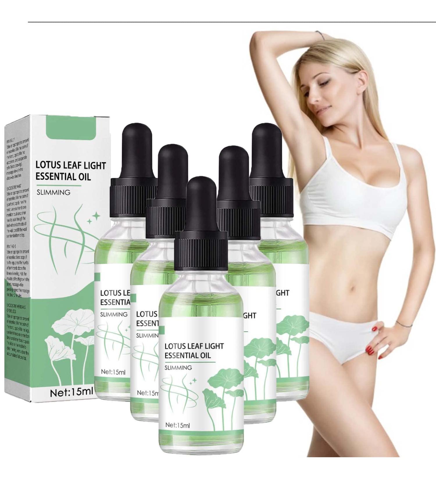 Essential Lotus Leaf Oil for Weight Loss | Herbal Massage Oil | 15ml Cellulite Treatment | Perfect Shape (5 Pack) - Buy Online on GoSupps.com