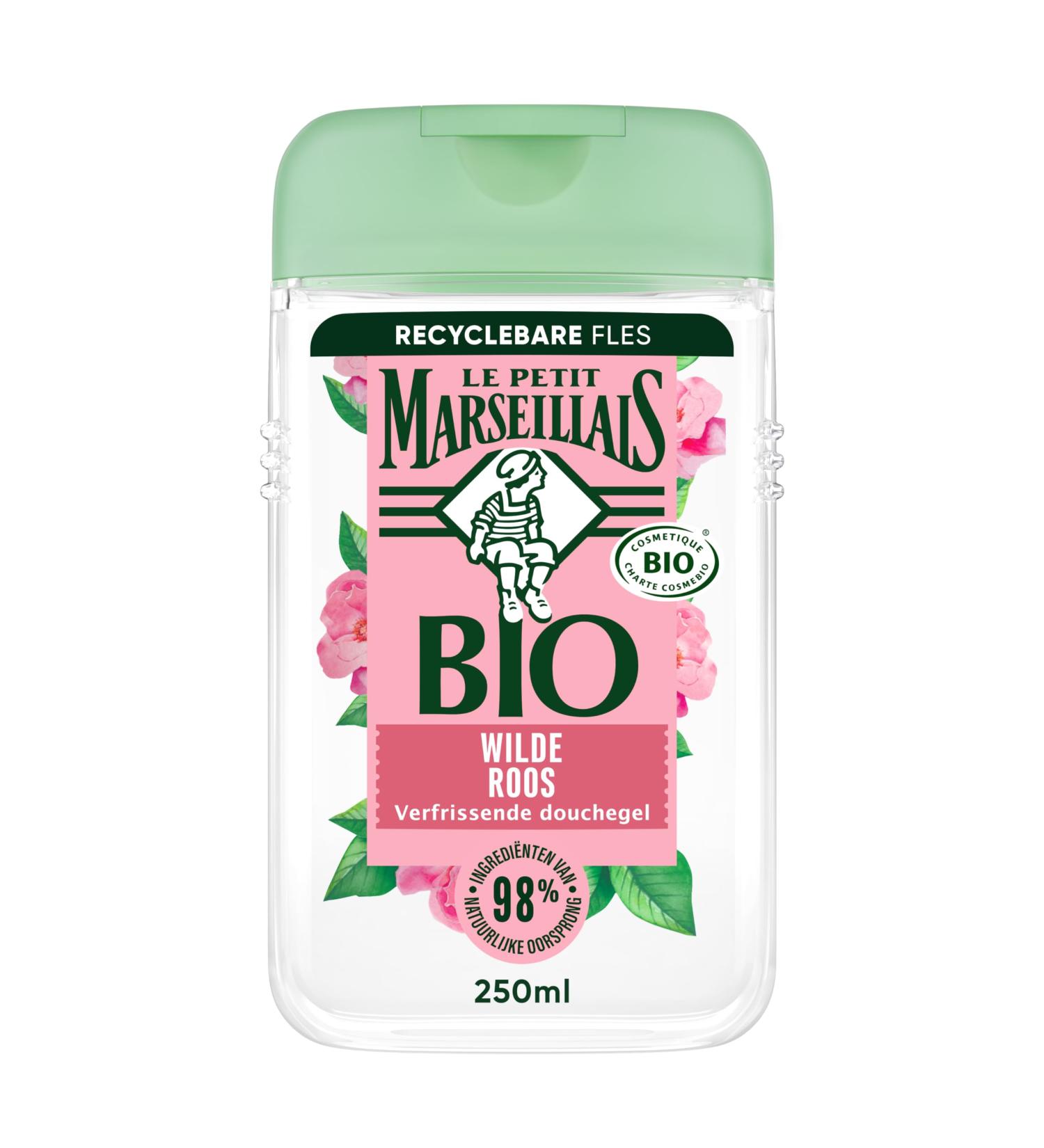 JOHNSON JOHNSON Le Petit Marseillais refreshing organic shower gel with organic wild rose organically certified formula and dermatologically tested 250 ml - Buy Online on GoSupps.com