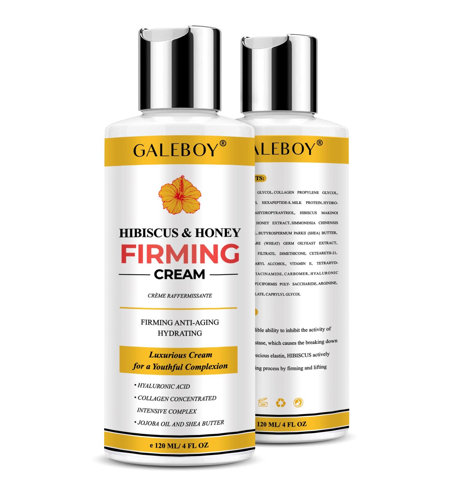 Hibiscus and Honey Firming Cream - Neck & Body Tightening Lotion for Sagging Skin and Double Chin Reduction - Anti Aging Formula - Buy Online on GoSupps.com