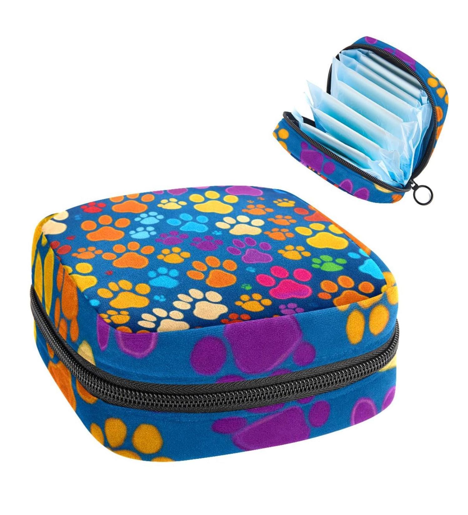 Large Capacity Storage Bags for Women's Bandages & Menstrual Cups - Makeup Organizer in Blue Galaxy Art - Travel Essentials - Buy Online on GoSupps.com