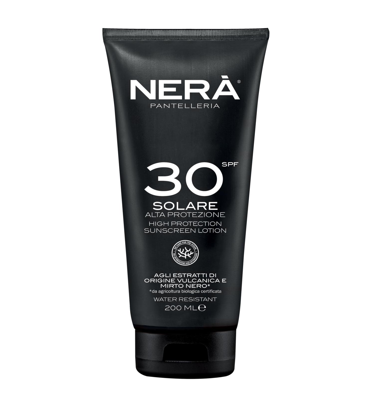 NERA Pantelleria High Protection SPF 30 Sunscreen: Water-Resistant Vitamin Enriched with UVA & UVB Filters. Age-Defying Body Sunscreen Lotion 200ml for Men and Women - Buy Online on GoSupps.com