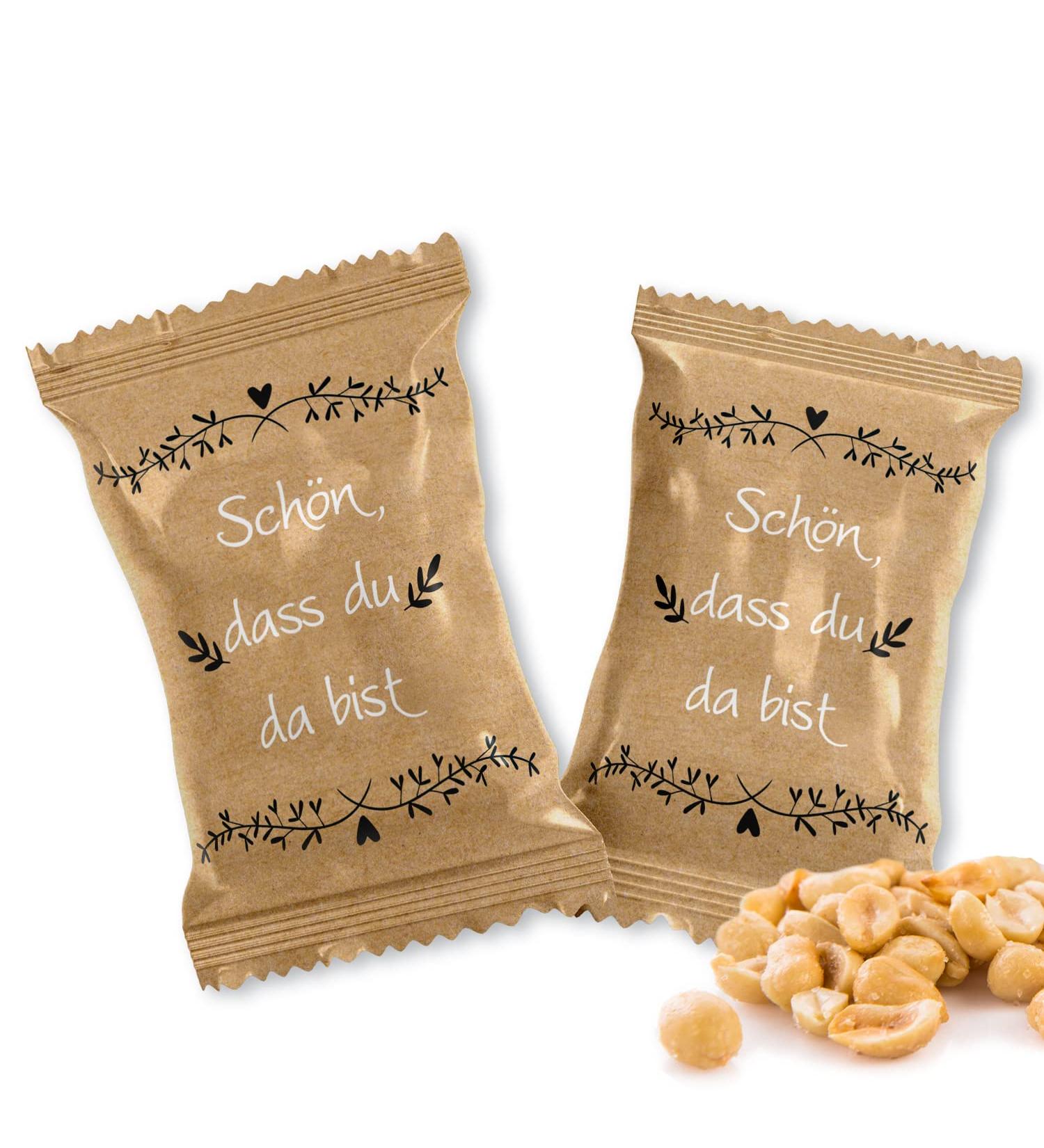 Logbuch-Verlag 25 Small Peanut Bags - Unique Gifts for Guests | 6x10 cm Goodies in Brown & Black - Buy Online on GoSupps.com