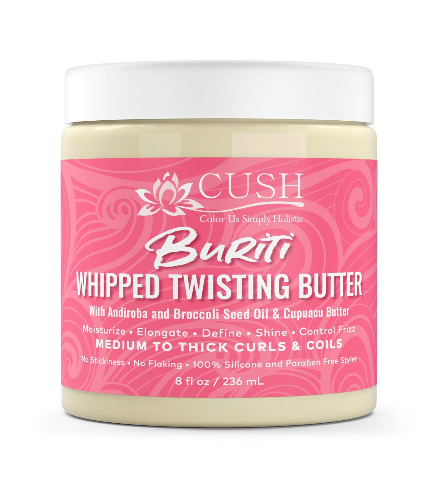 CUSH Cosmetics Buriti Whipped Twisting Butter (Deep Conditioner) 8 oz