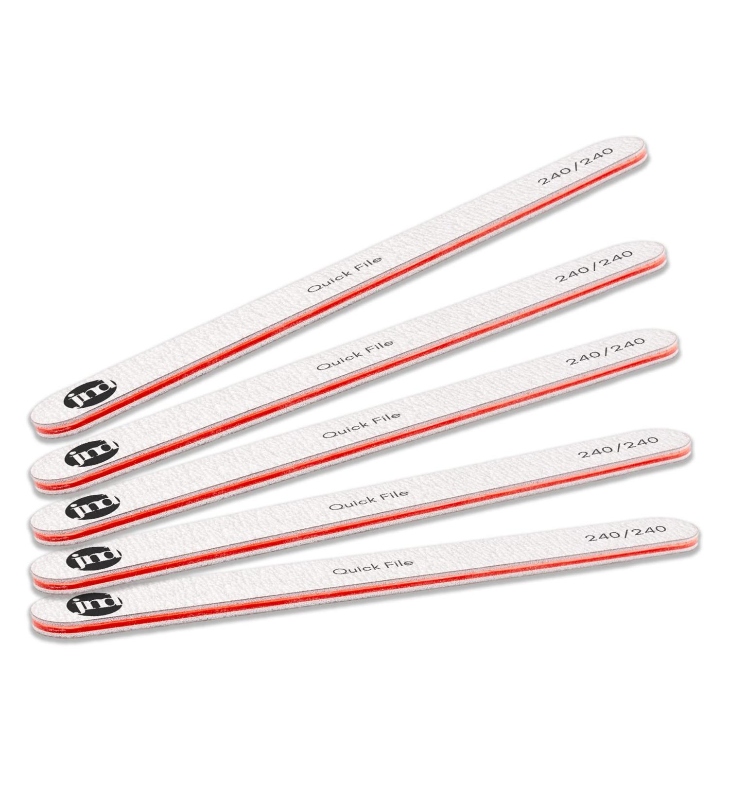 New* JND Professional Salon Grade Double Sided Emery Board Nail Files Buffer Polisher Natural Manicure Pedicure Acrylic Gel Nails (5Pack) (240/240) 240/240 5.0 - Buy Online on GoSupps.com