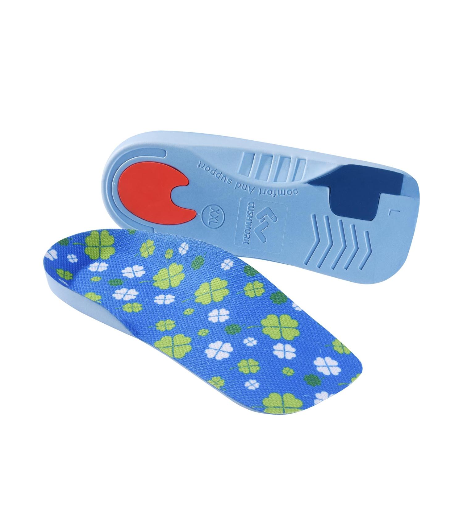 3/4 Over-Pronation Corrective Insoles | Medium Arch Supports | Orthotics for Flat Feet Knee & Back Pain Relief | Improve Walking Posture | Unisex XXL (Men's 11.5-13) - Blue - Buy Online on GoSupps.com