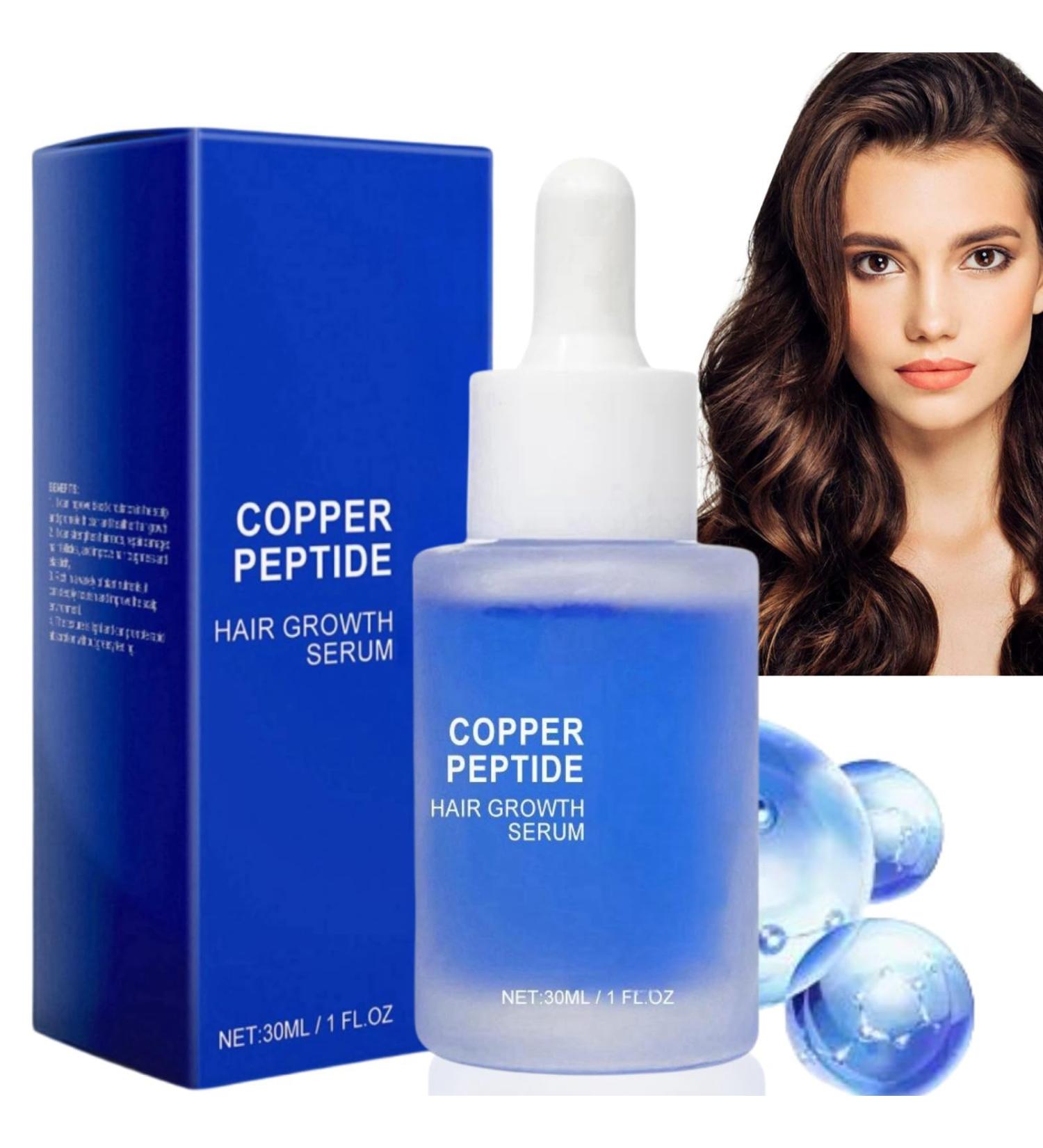 Fleava Copper Peptides for Hair Advanced Copper Peptide for Women Hair Growth Serum Serum Hair Copper Peptide Hair Growth Serum Copper Peptide Serum for Hair Loss Copper Peptide Hair Regrowth - Buy Online on GoSupps.com